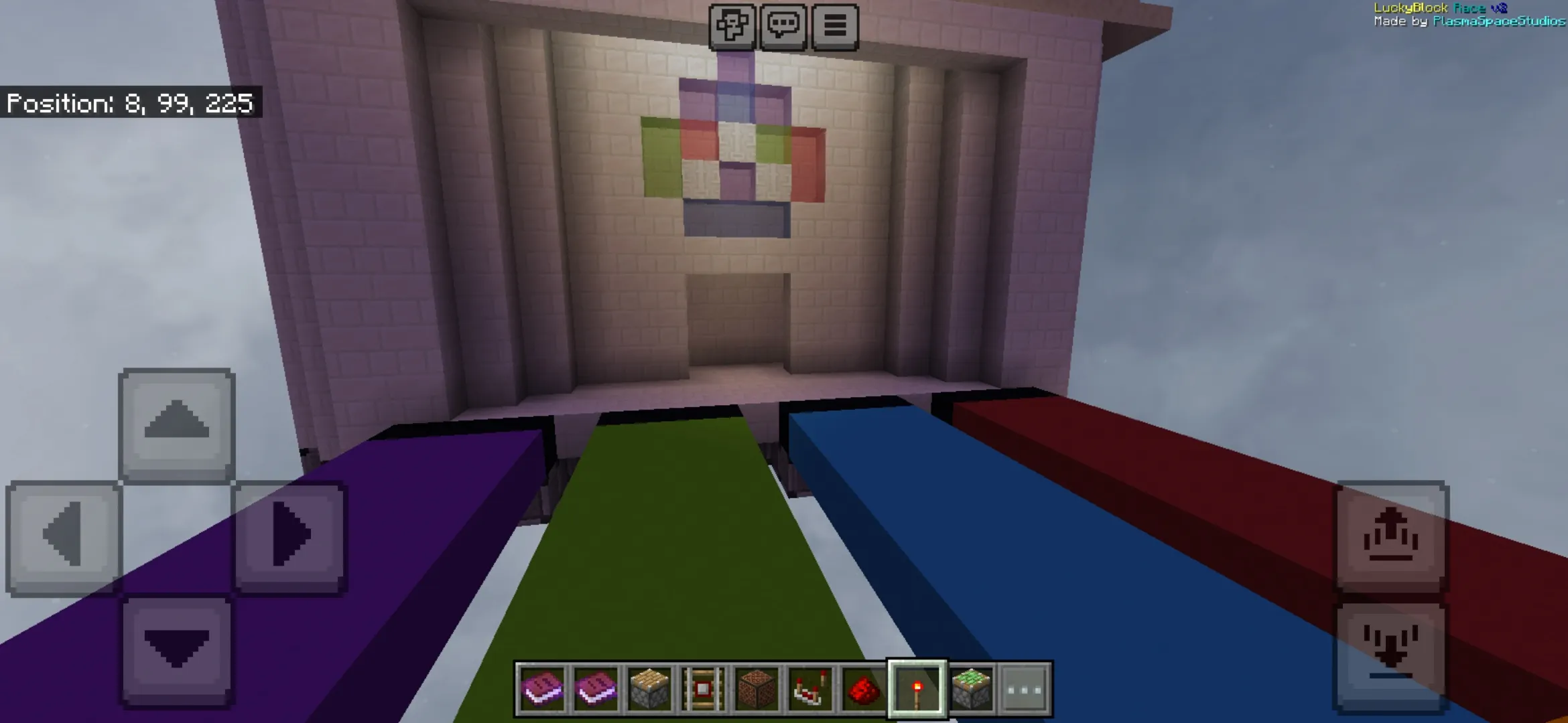 Finish from Lucky Blocks Race Map for Minecraft PE