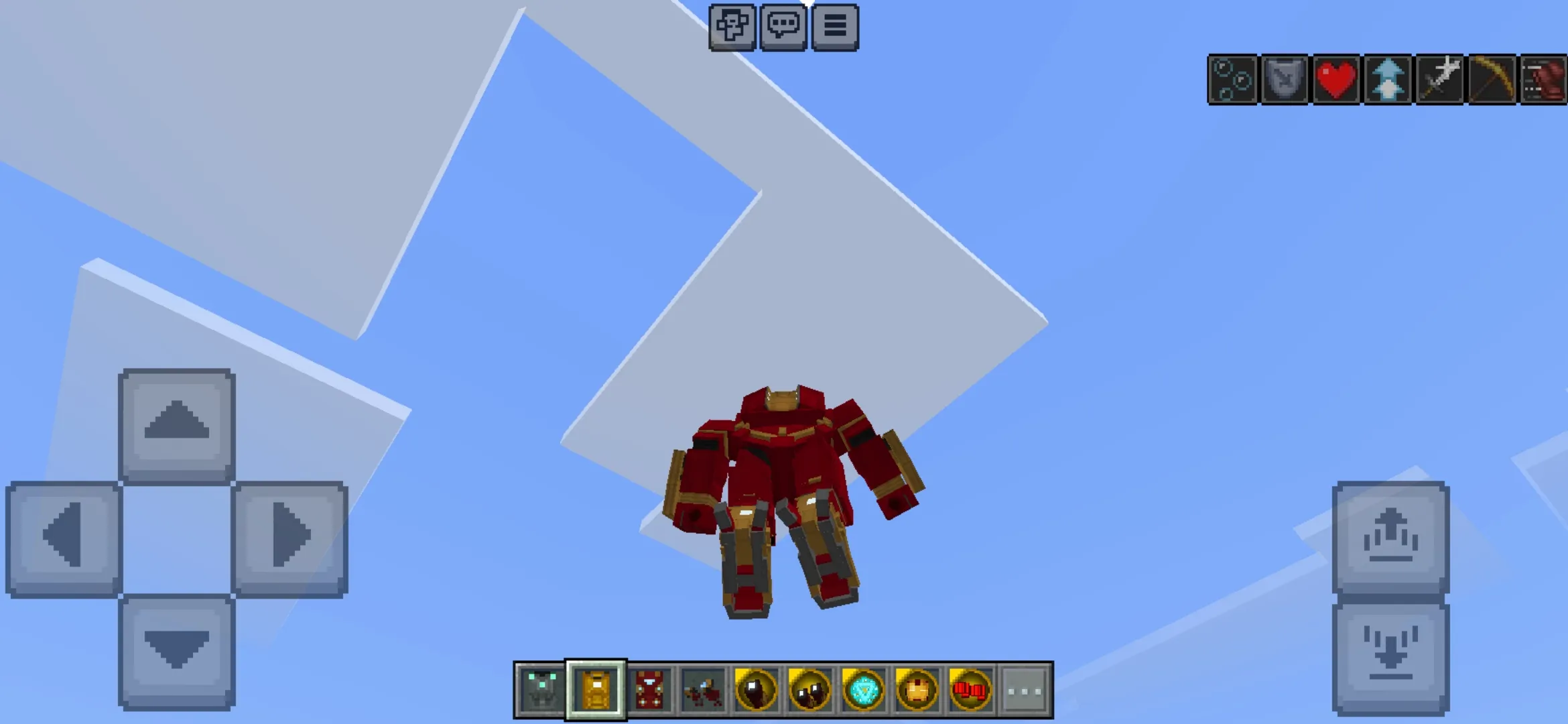Fly from Iron Man Mod for Minecraft PE