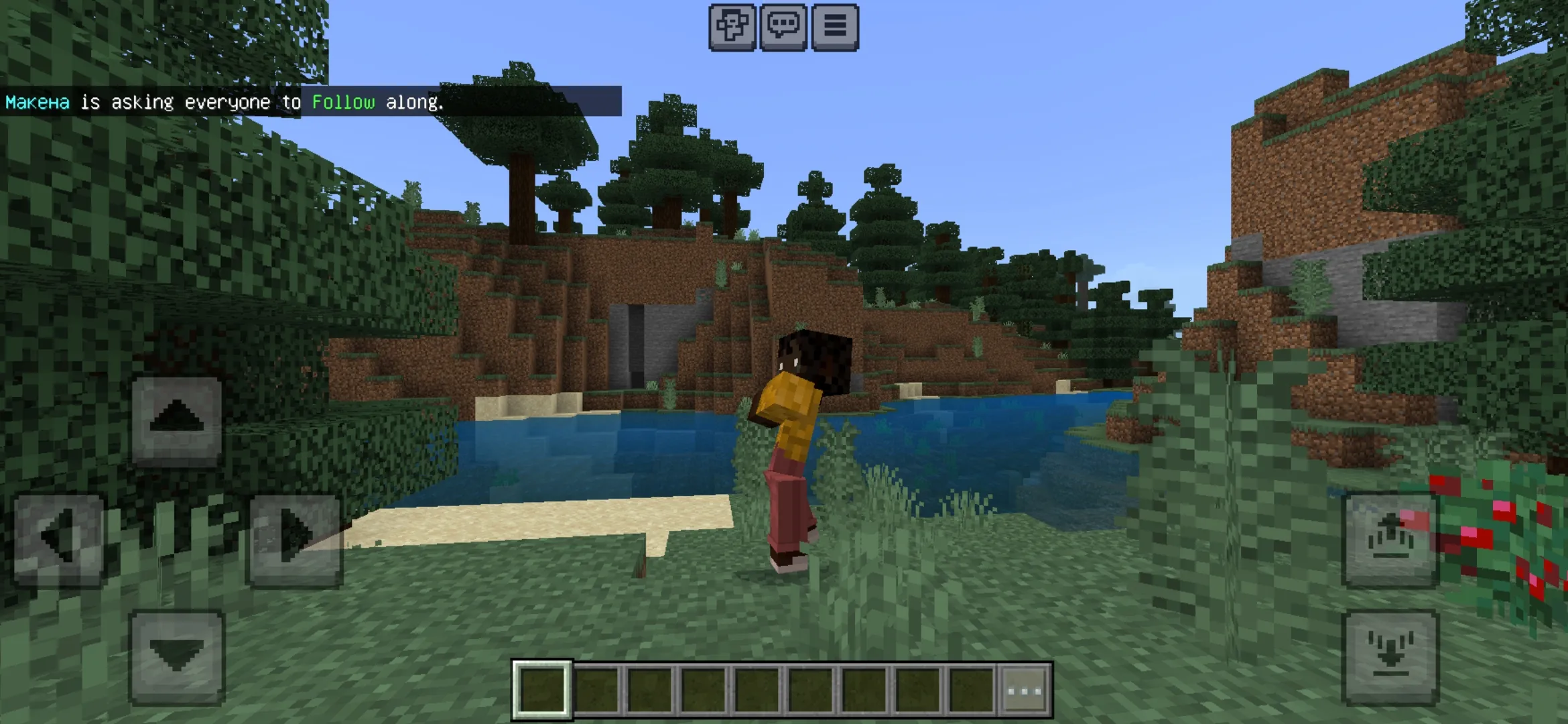Follow from Player Animation Mod for Minecraft PE
