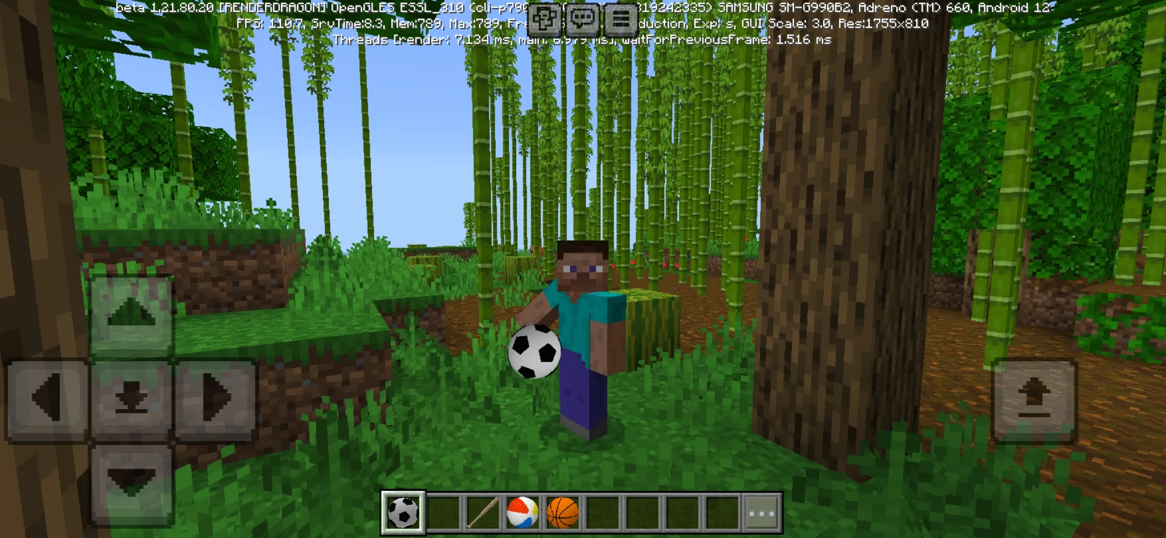 Football from Balls Mod for Minecraft PE
