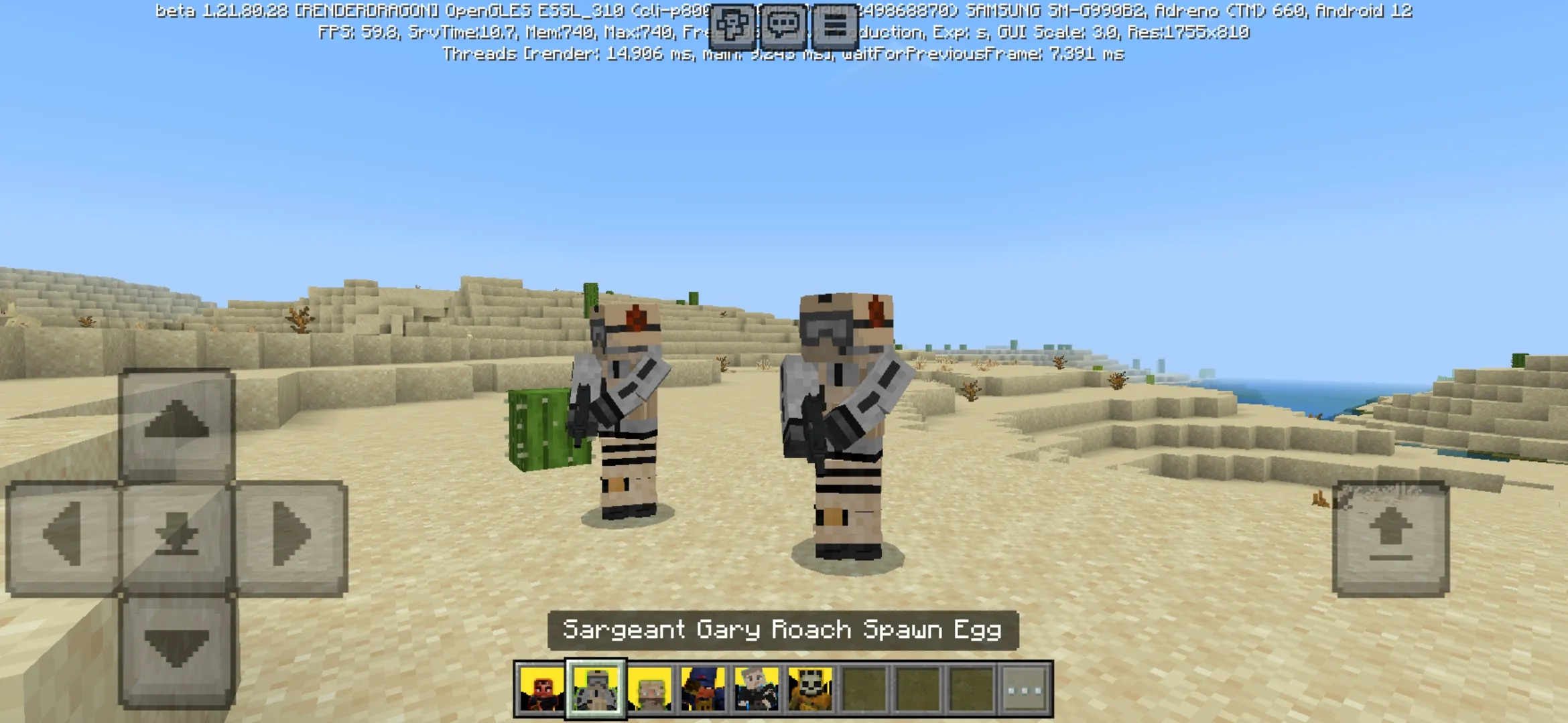 Gary Roach from Call of Duty Mod for Minecraft PE