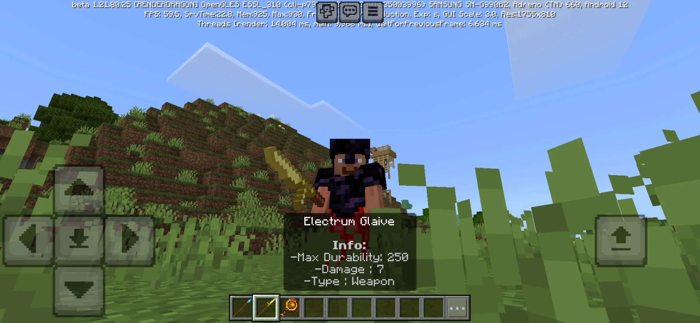 Glaive from Zombie Crisis Mod for Minecraft PE