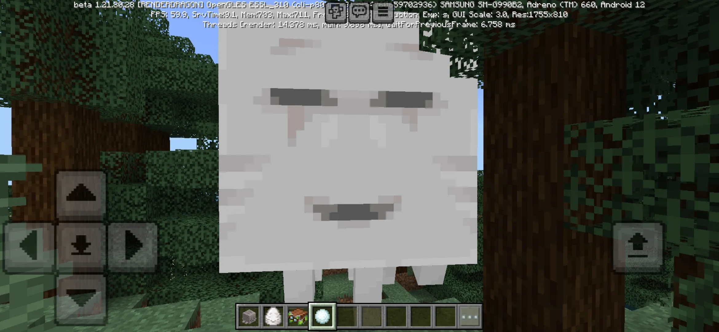 Happy Ghast from Minecraft PE 1.21