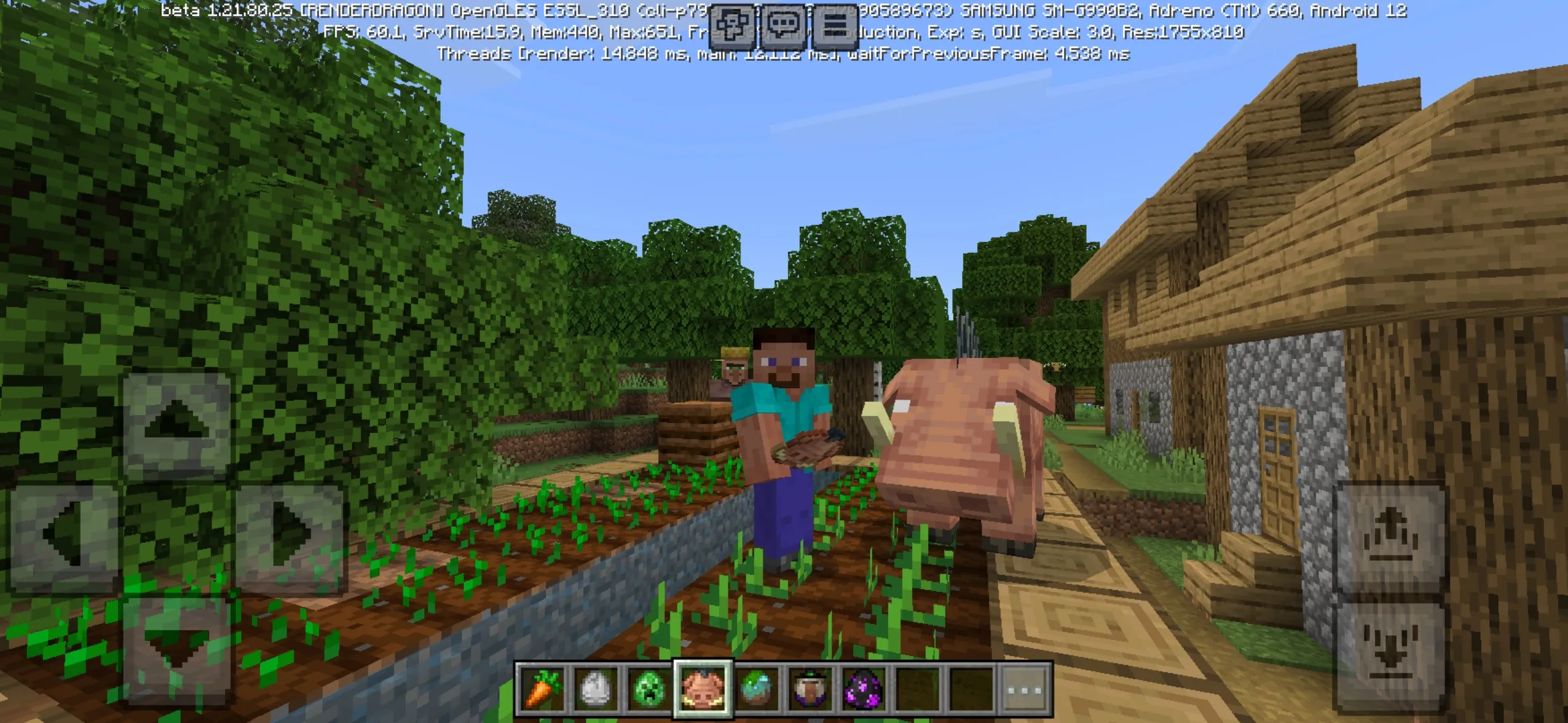 Hoglin from Hardworking Farmer Monsters Mod for Minecraft PE