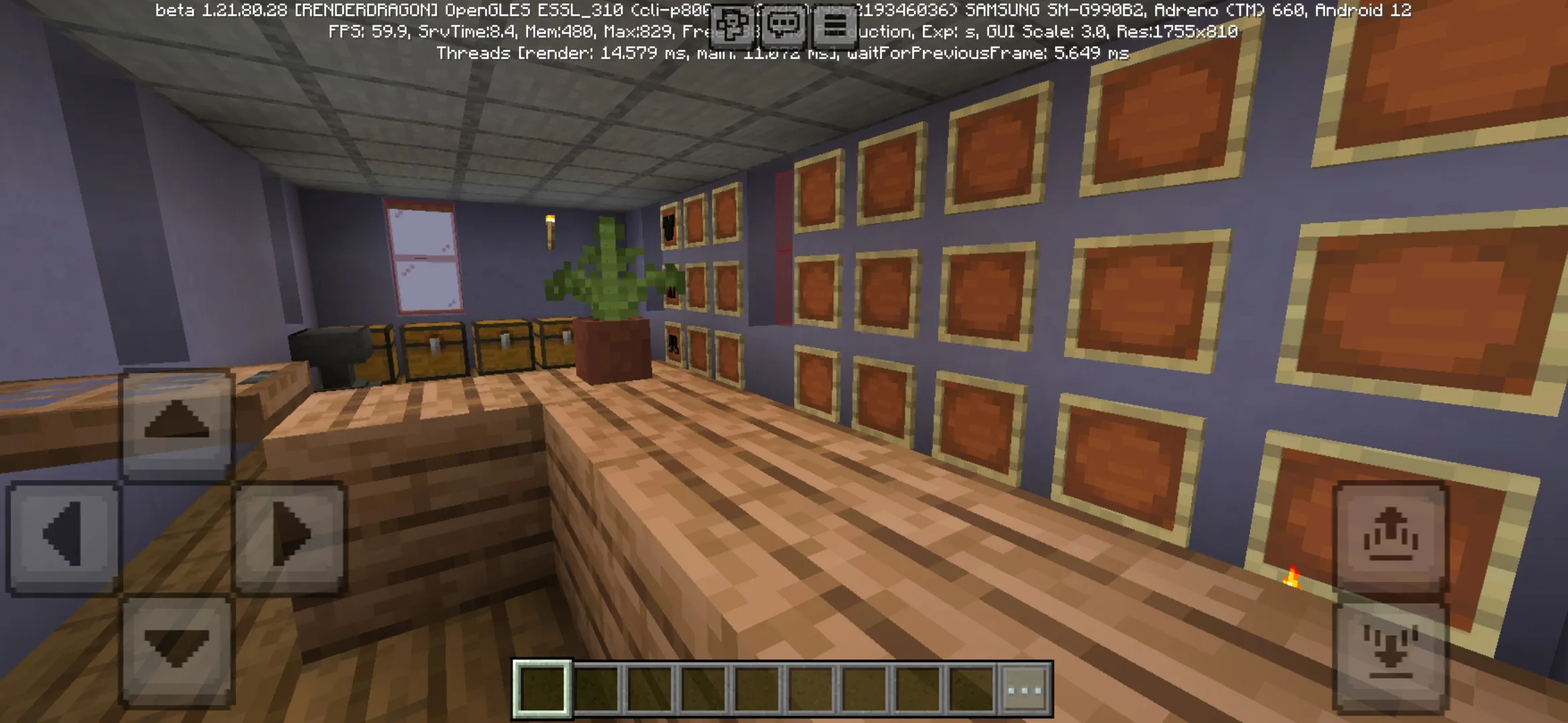 Inside from Schematics Mod for Minecraft PE