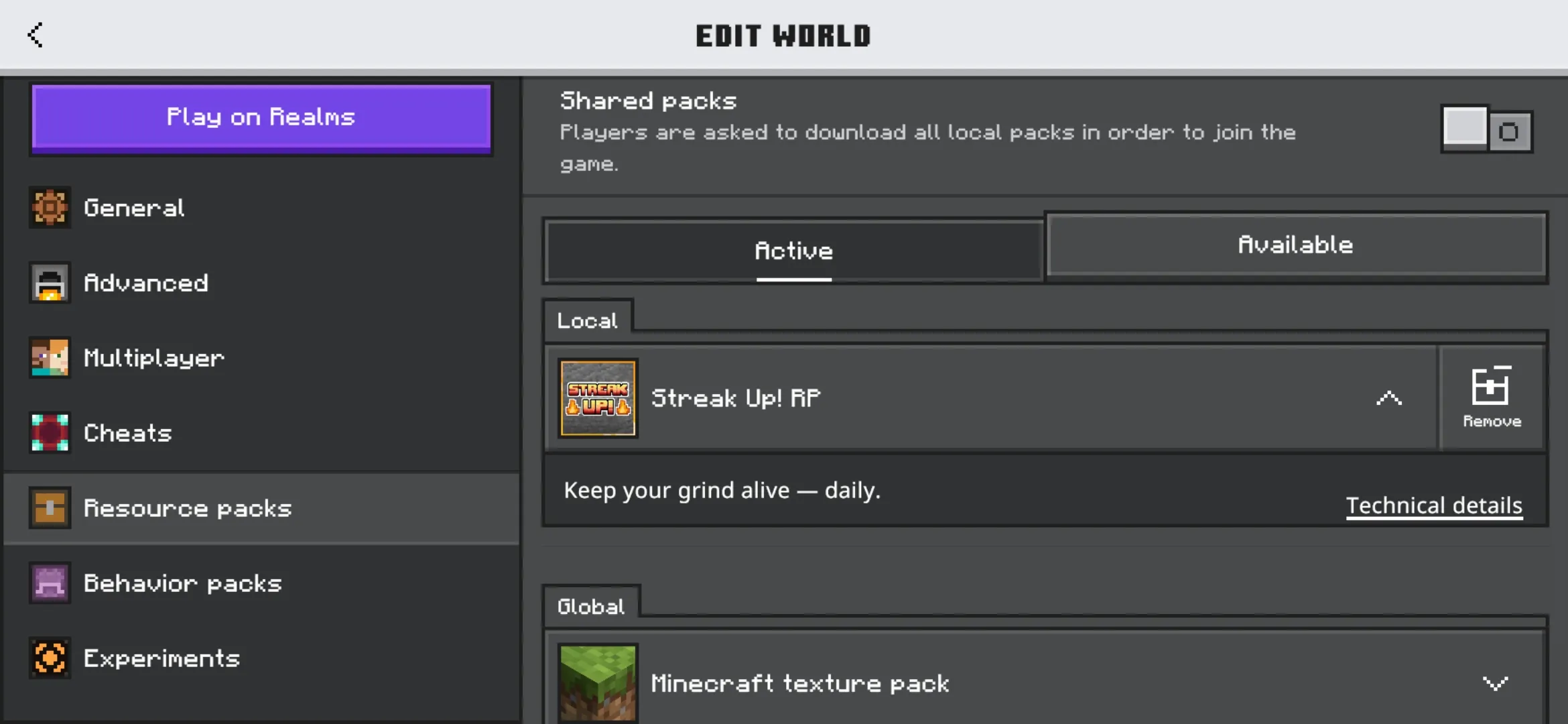 Install from Streak Up Mod for Minecraft PE