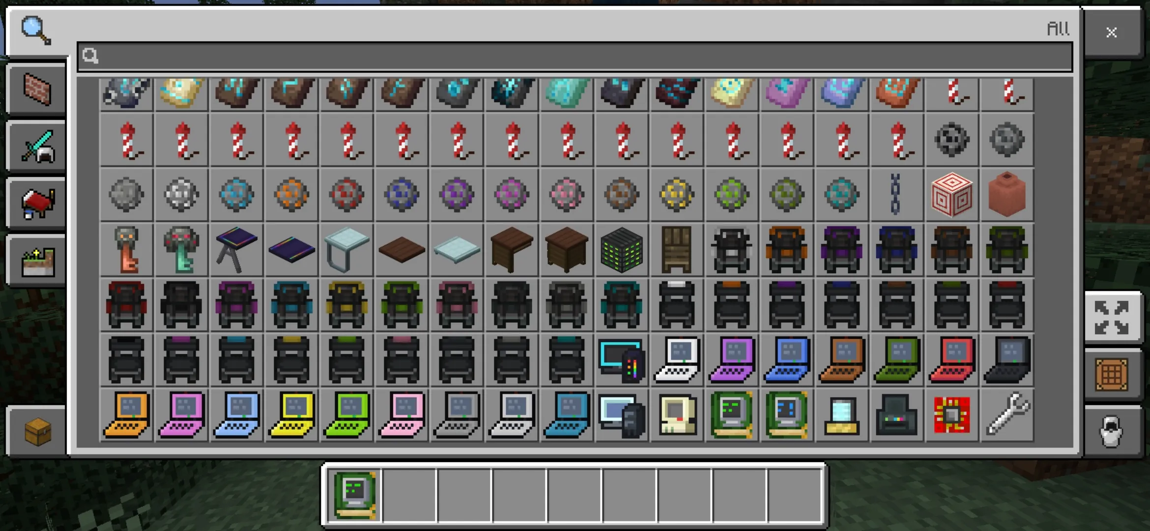 Inventory from Computers Mod for Minecraft PE