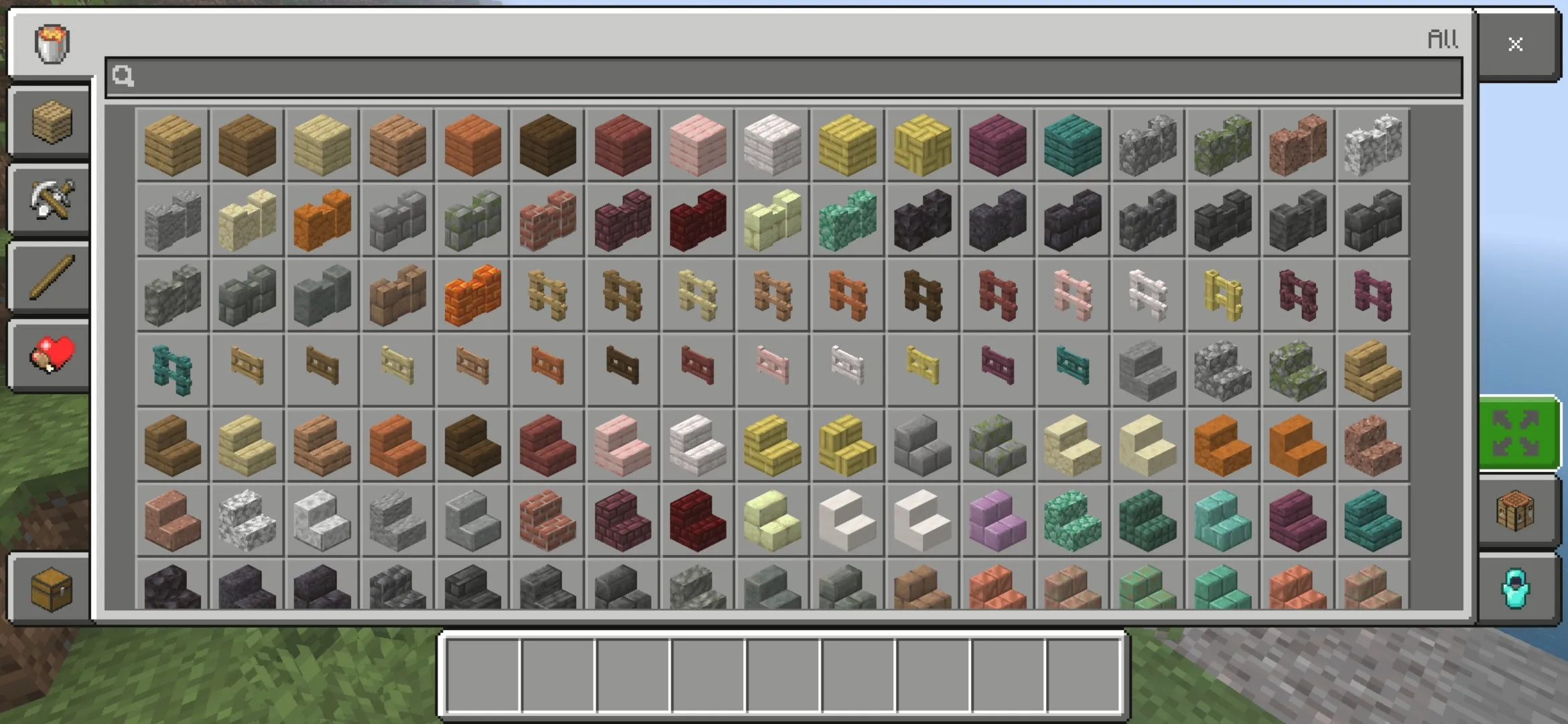 Inventory from Console Aspects Mod for Minecraft PE