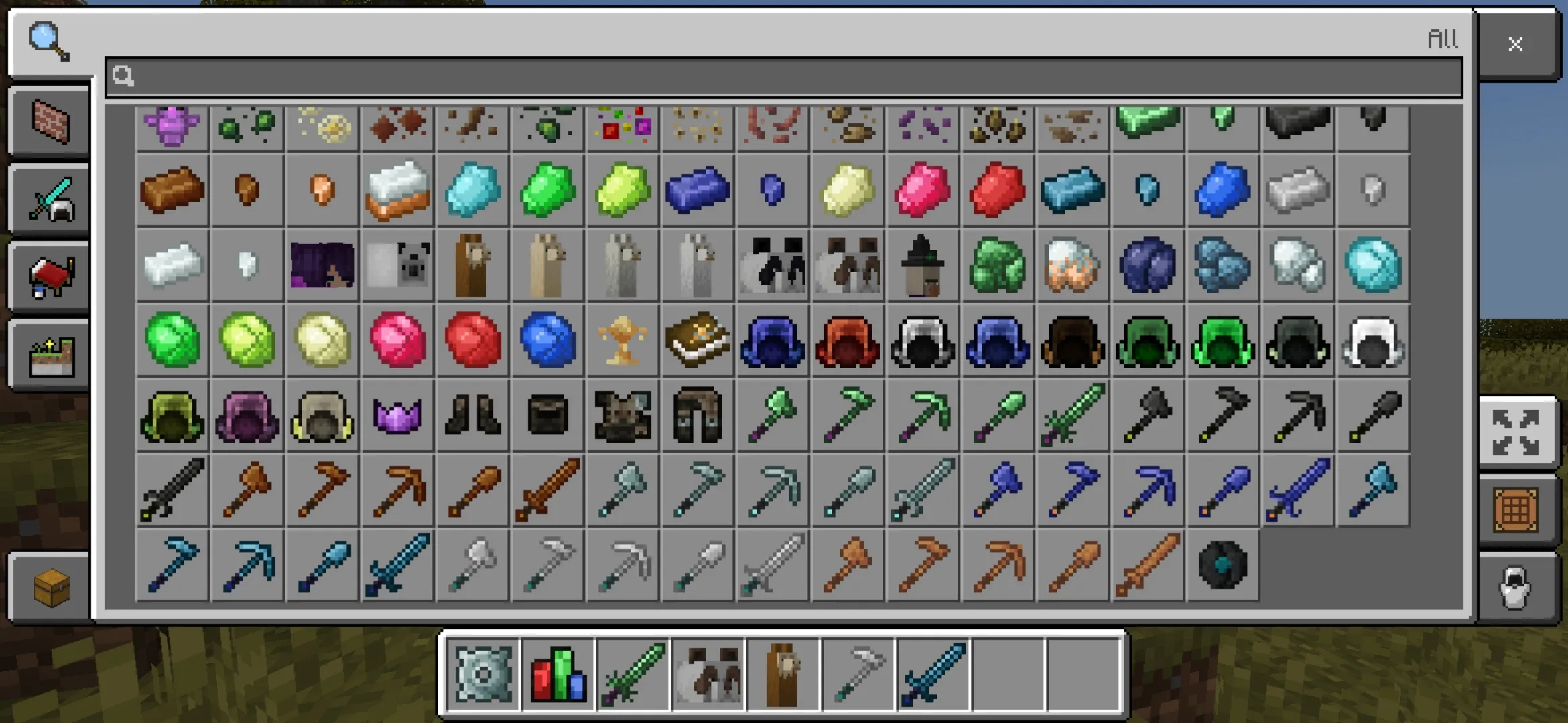 Inventory from RuneCraft Mod for Minecraft PE