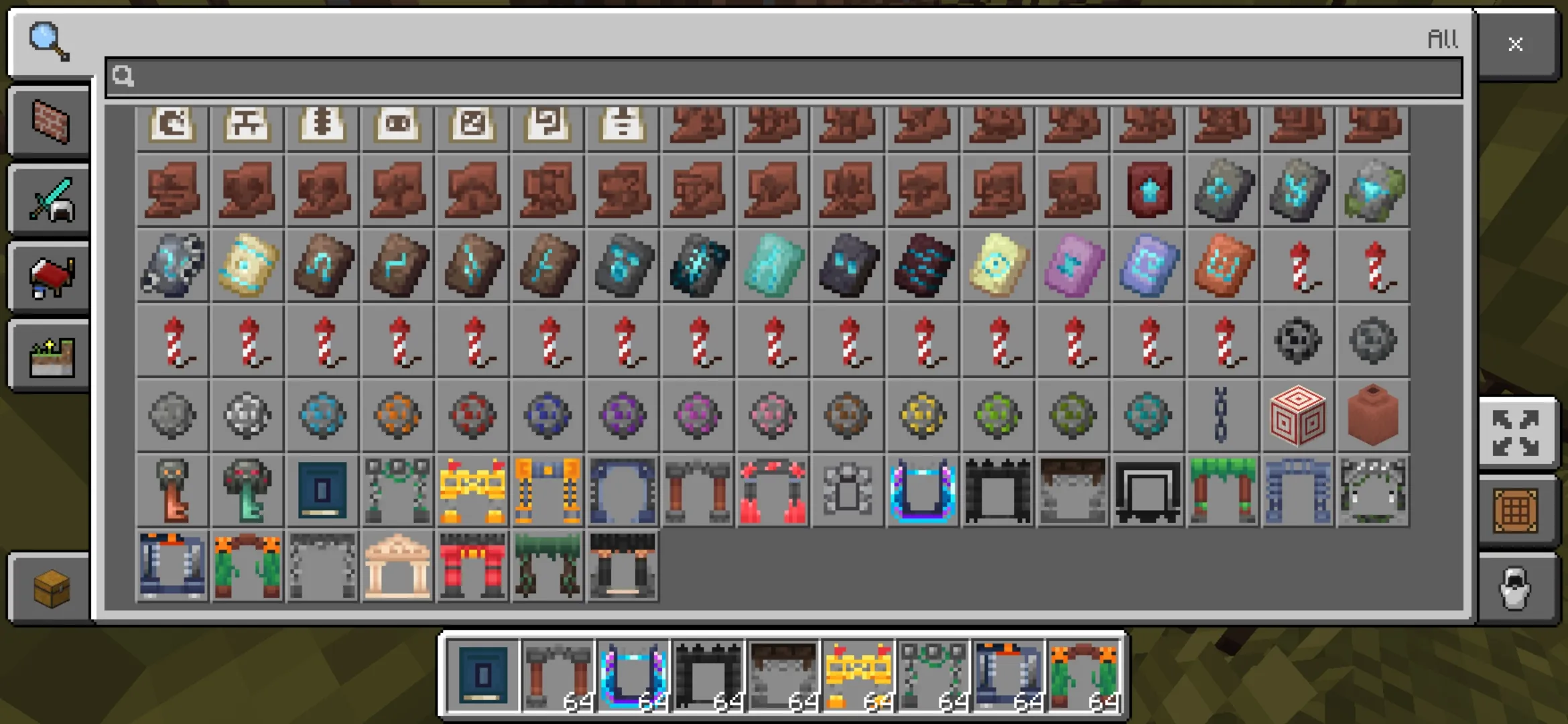 Inventory from Teleporter Mod for Minecraft PE