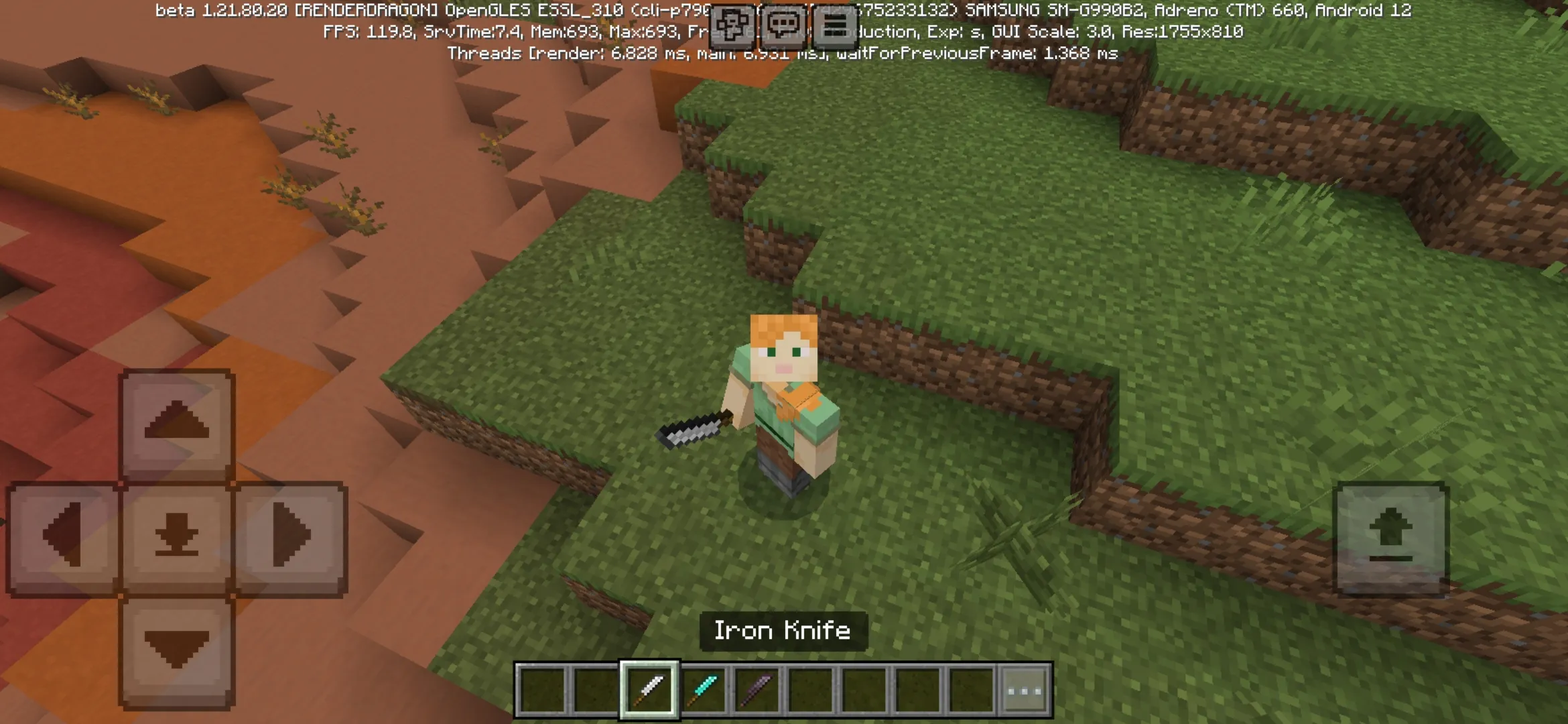 Iron from Cold Weapon Mod for Minecraft PE