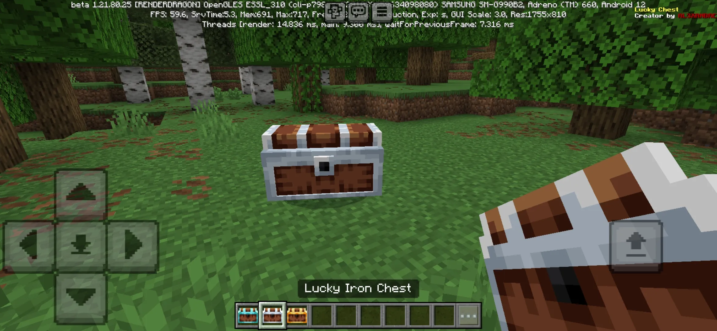 Iron from Lucky Chests Mod for Minecraft PE