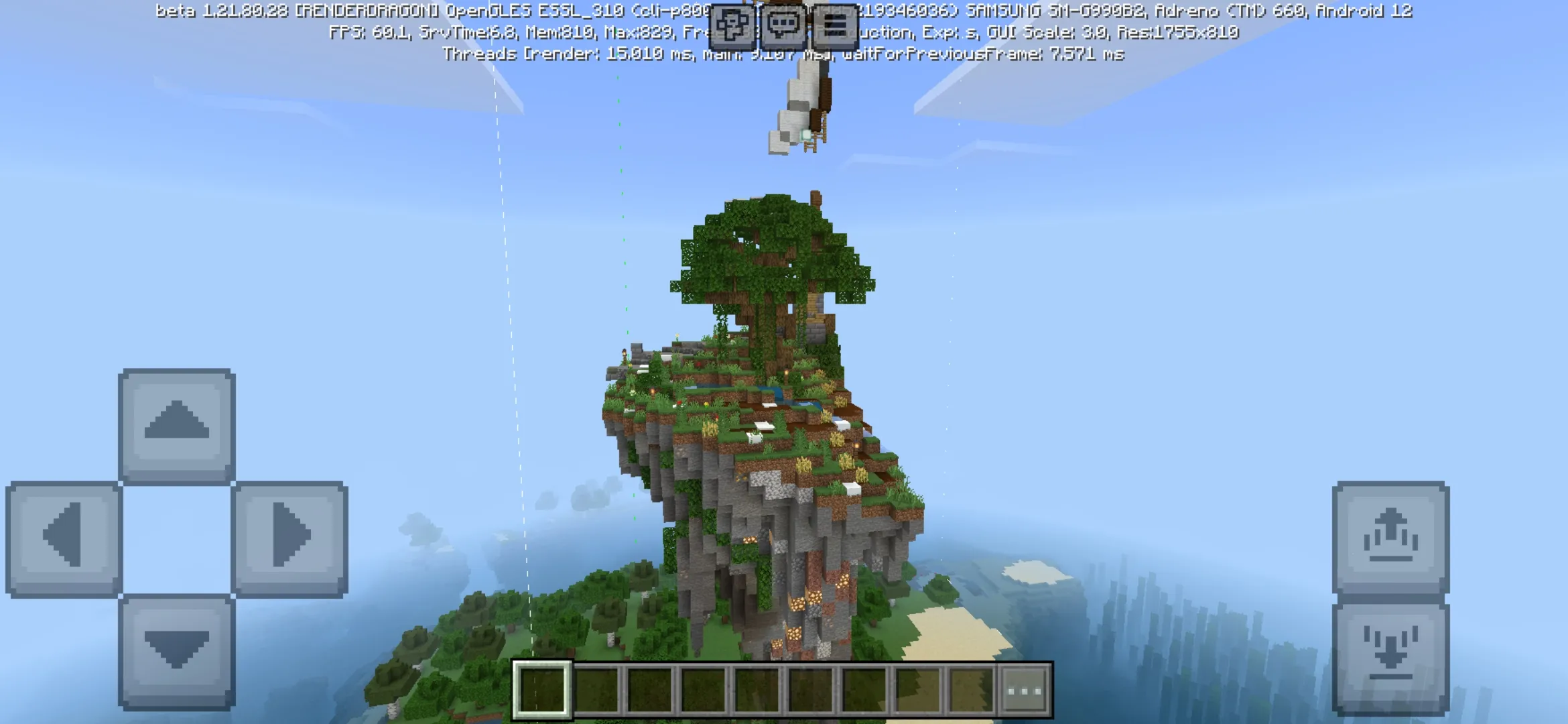 Island from Schematics Mod for Minecraft PE