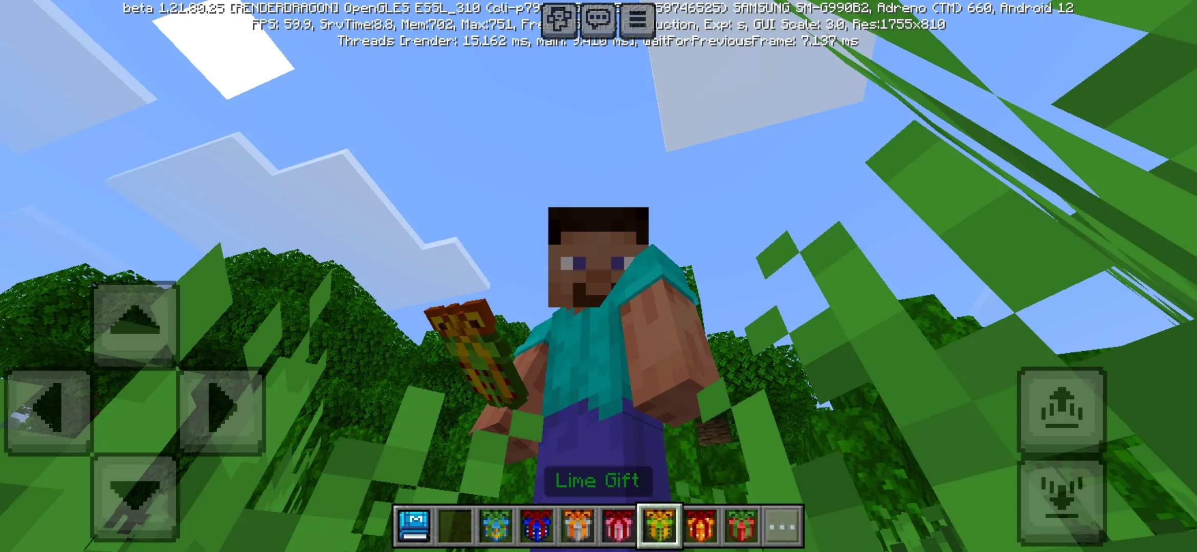 Lime from Gifts Mod for Minecraft PE