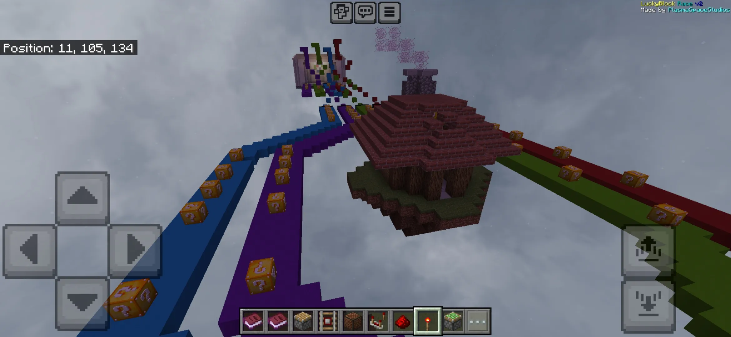 Location from Lucky Blocks Race Map for Minecraft PE