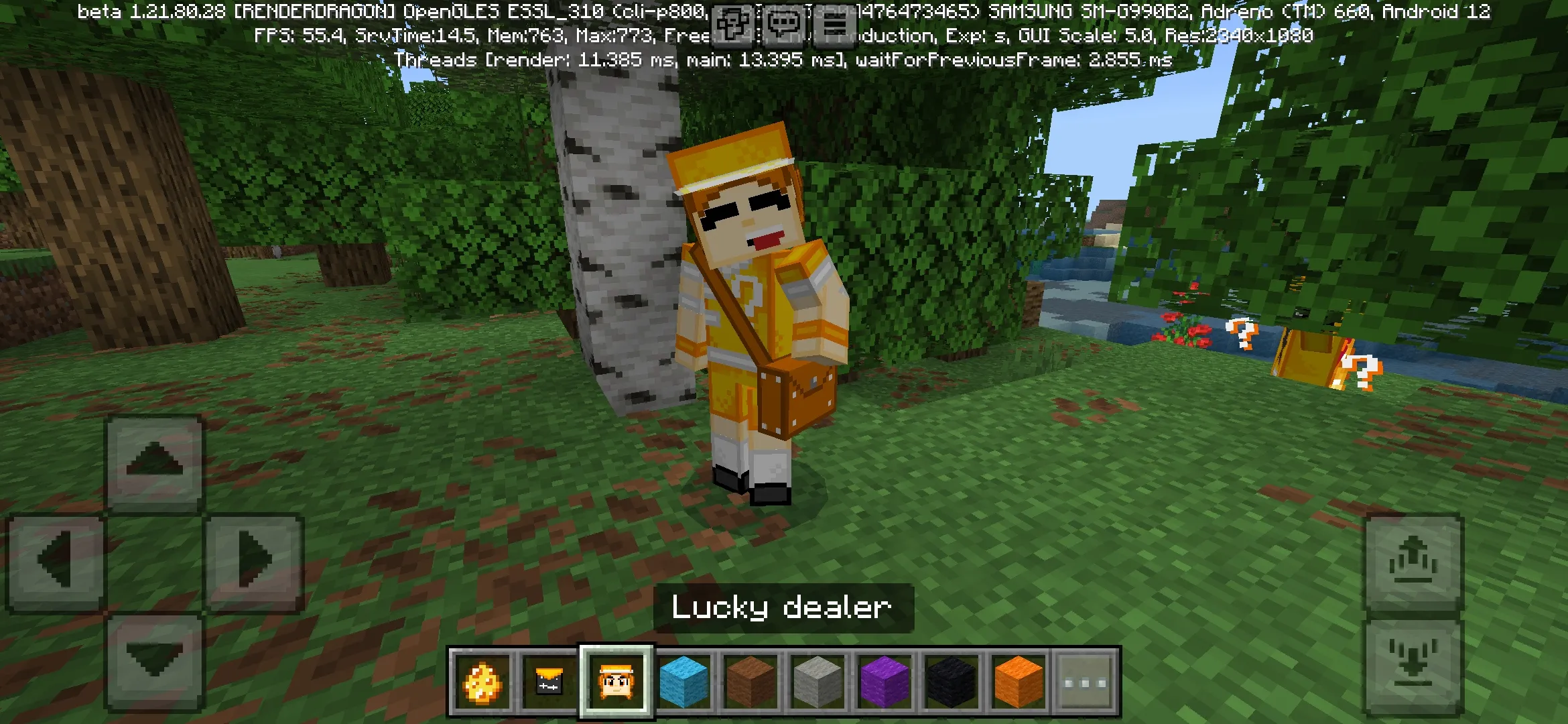 Lucky Dealer from Lucky Blocks Mod for Minecraft PE