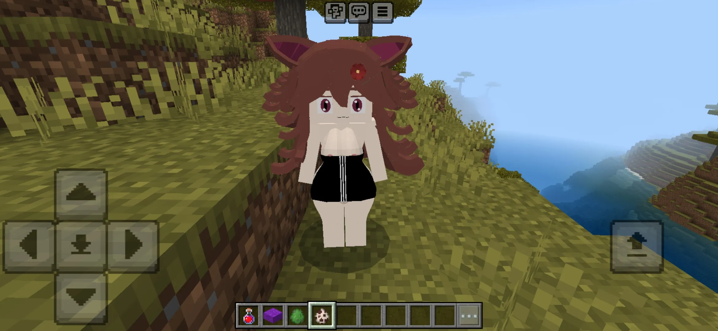 Luna from Naked Tits Mod for Minecraft PE
