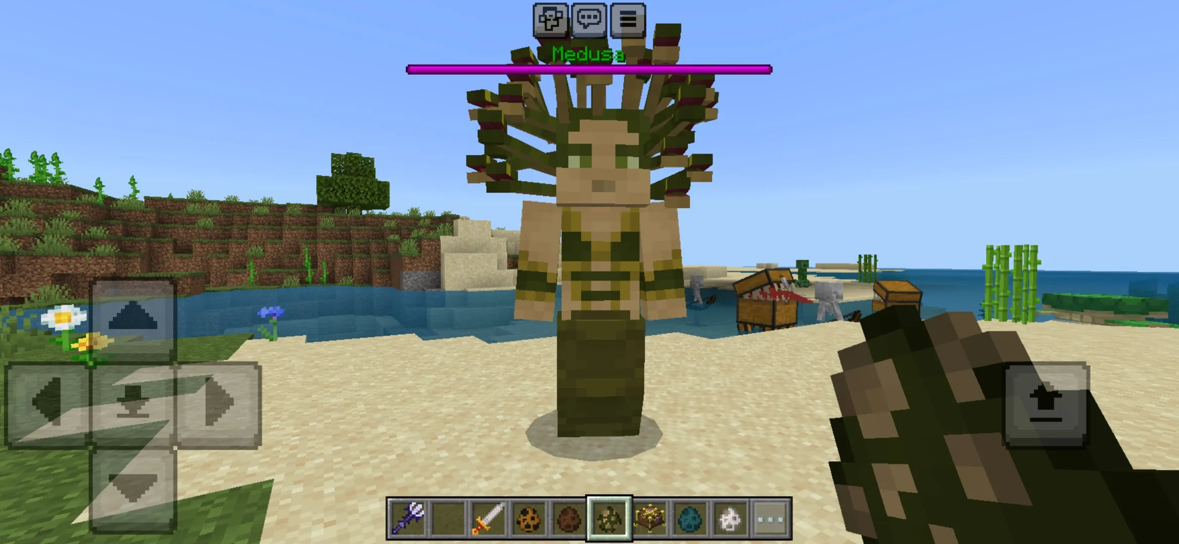 Medusa from Mythological Craft Mod for Minecraft PE