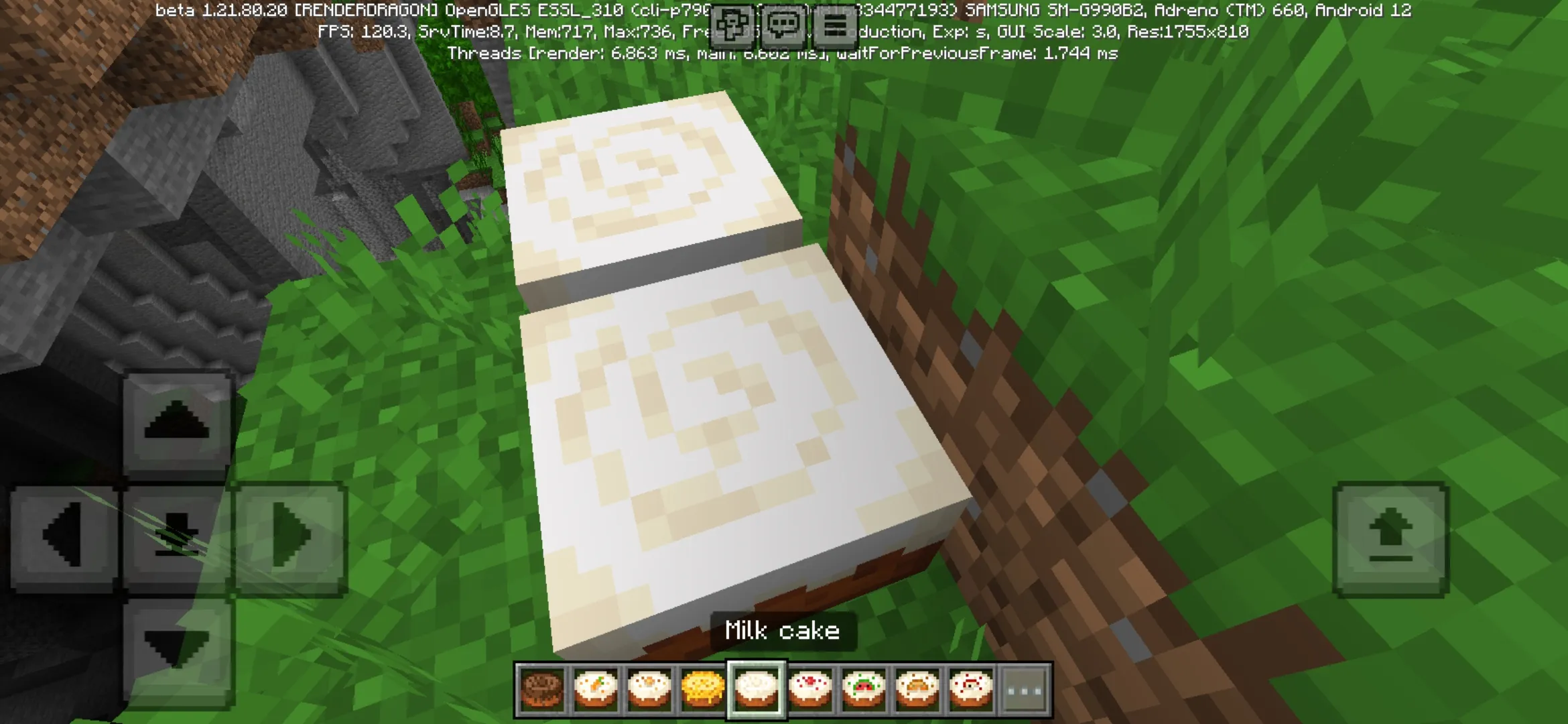 Milk from More Cakes Mod for Minecraft PE