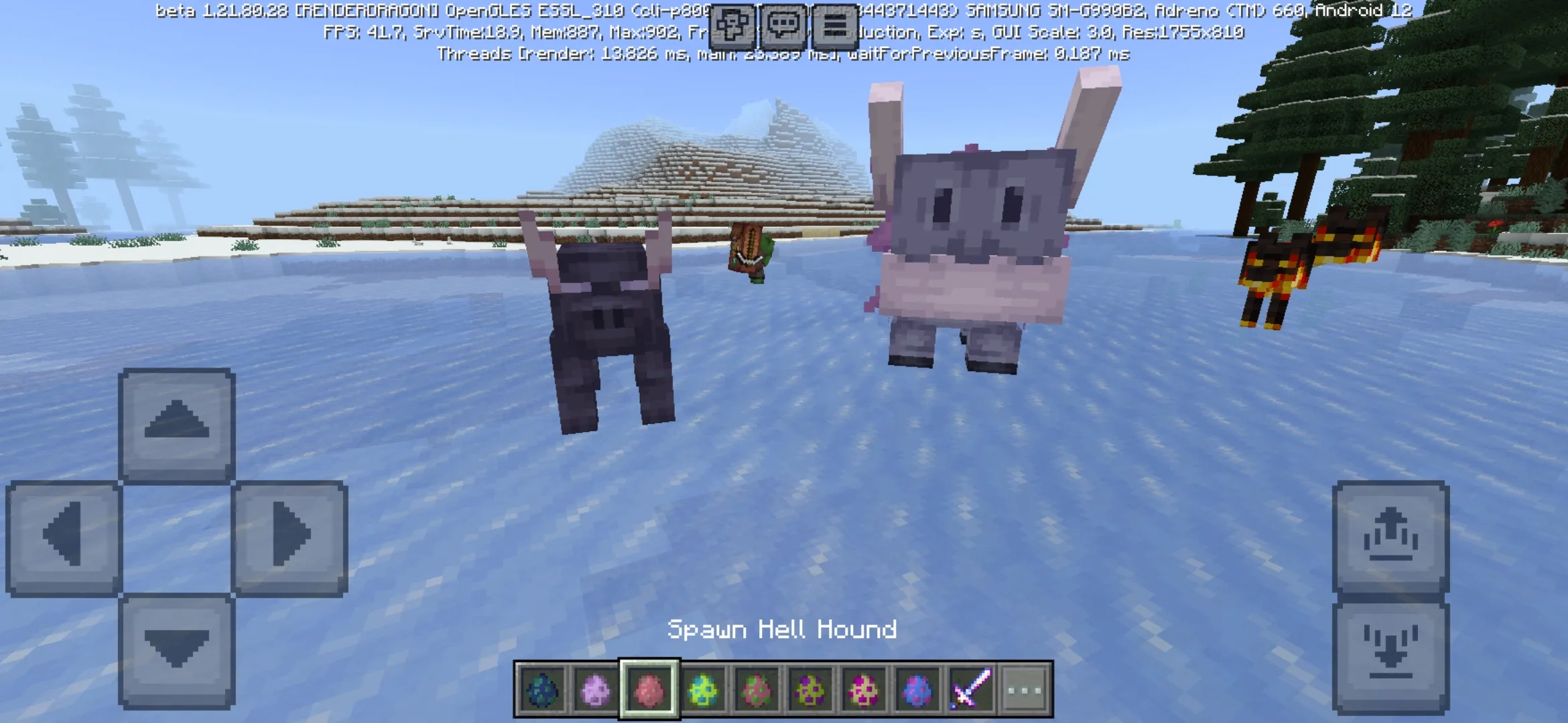 Mobs from Better on Bedrock Mod for Minecraft PE