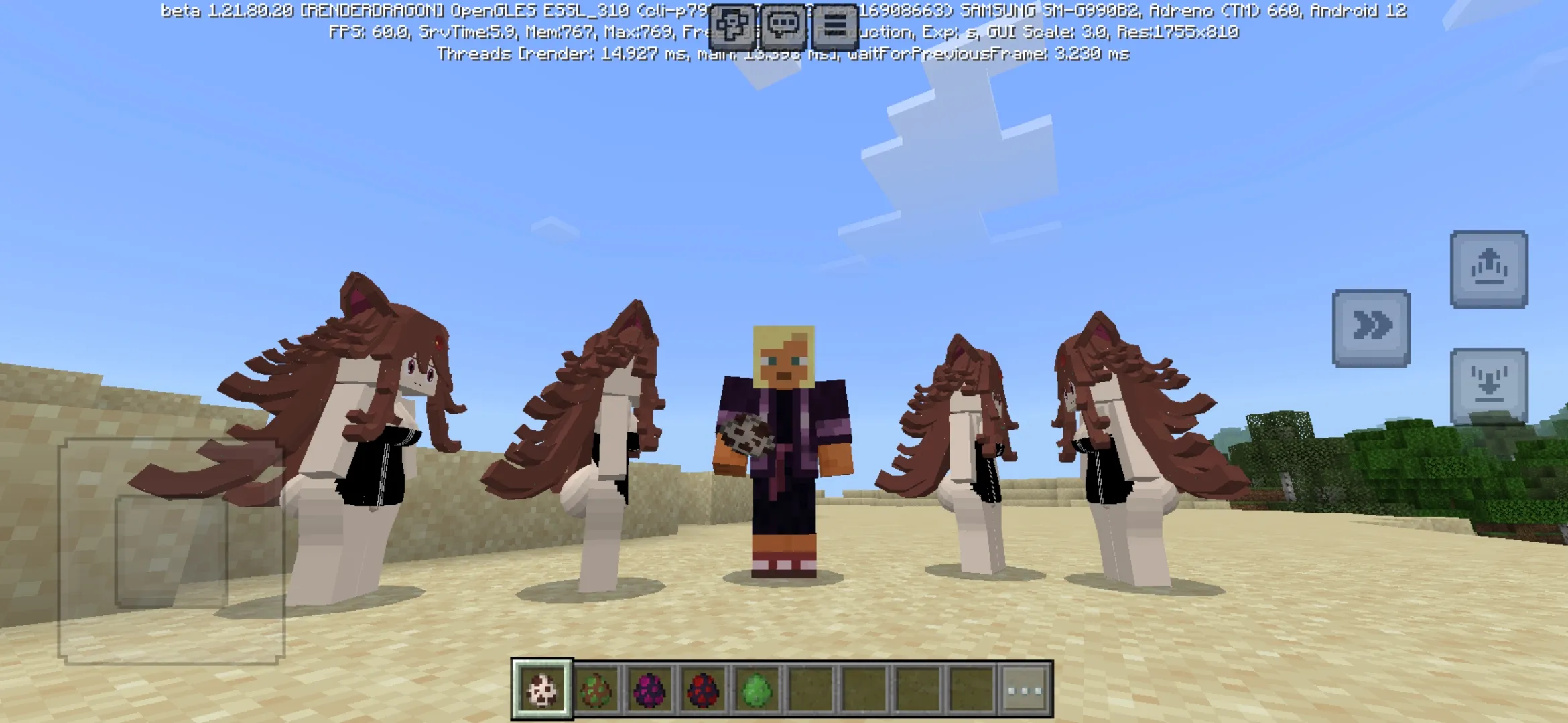 More Girls from Luna Mod for Minecraft PE