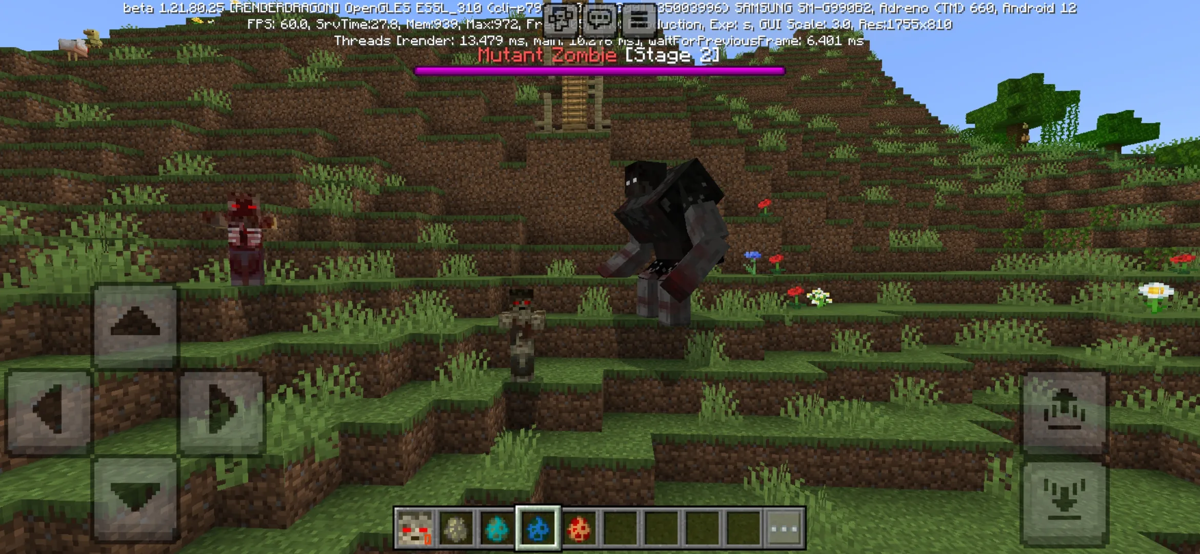 Mutant from Zombie Crisis Mod for Minecraft PE