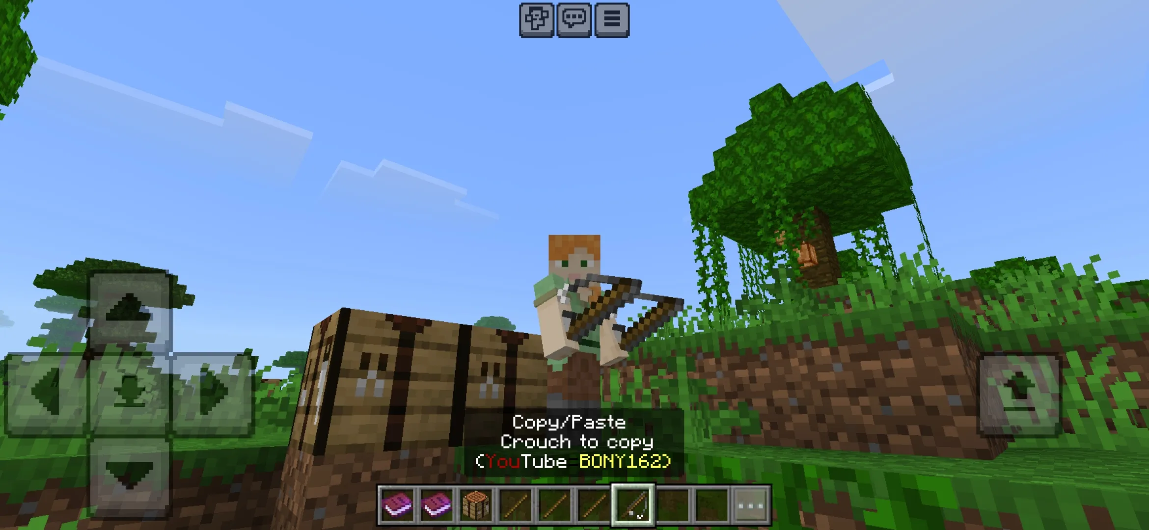 New Item from Copy and Paste Mod for Minecraft PE