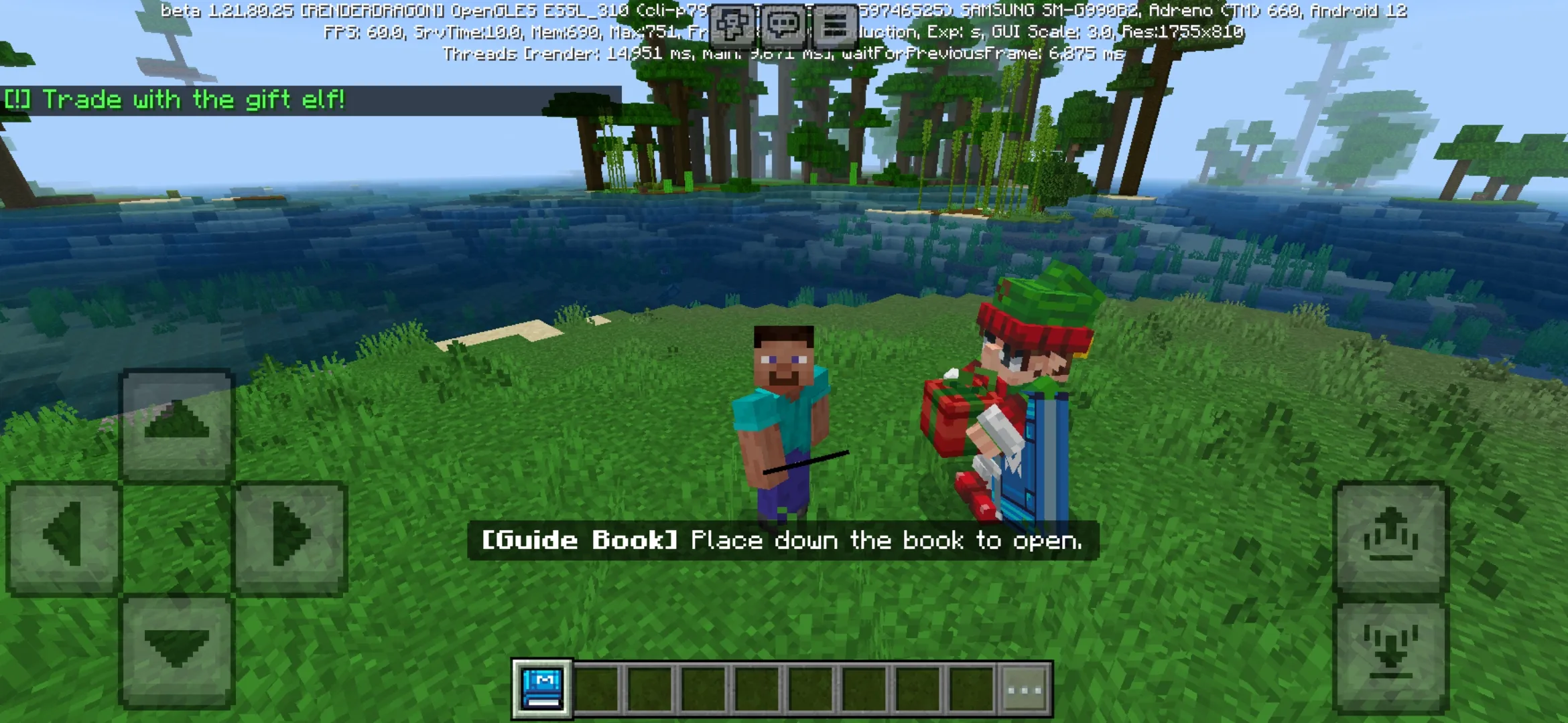 Options from Gifts Mod for Minecraft PE