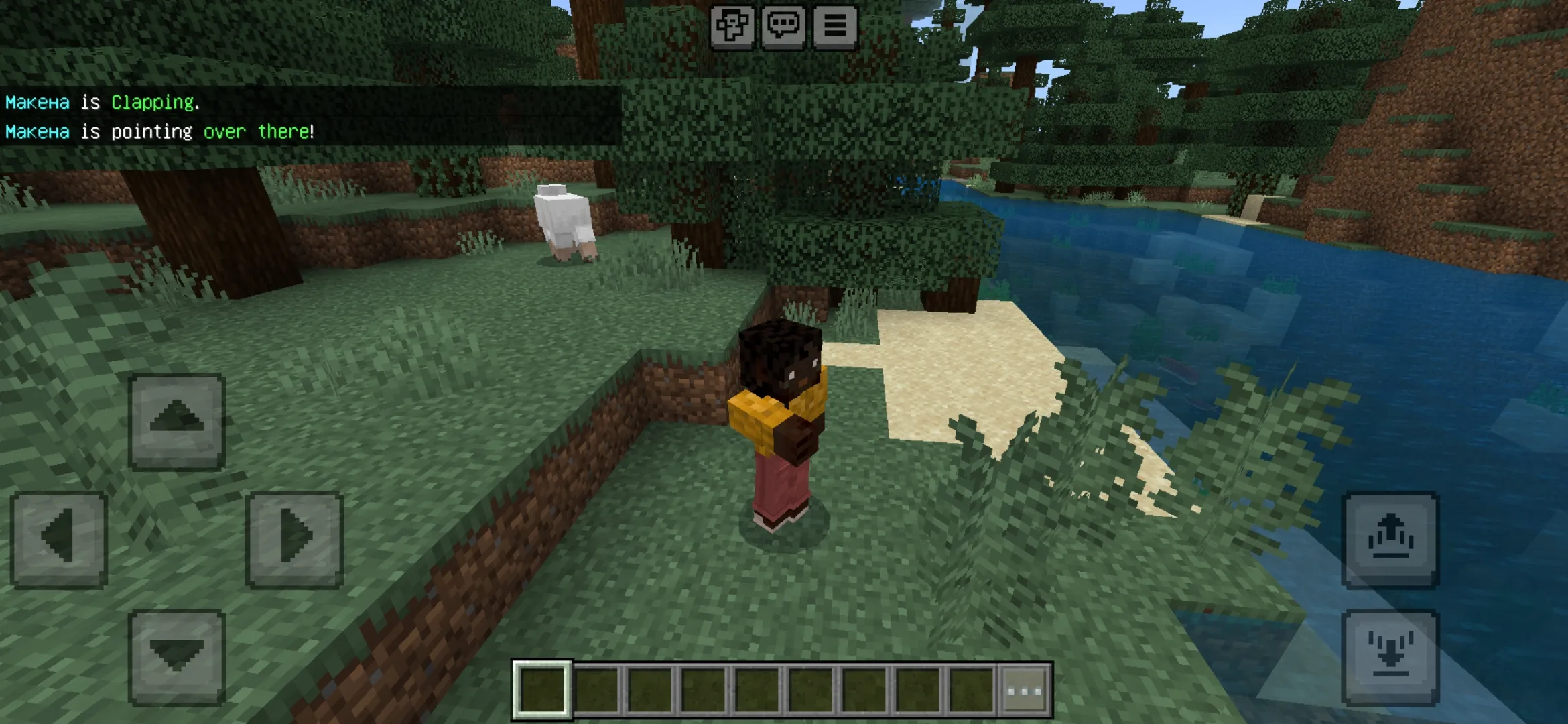 Over There from Player Animation Mod for Minecraft PE