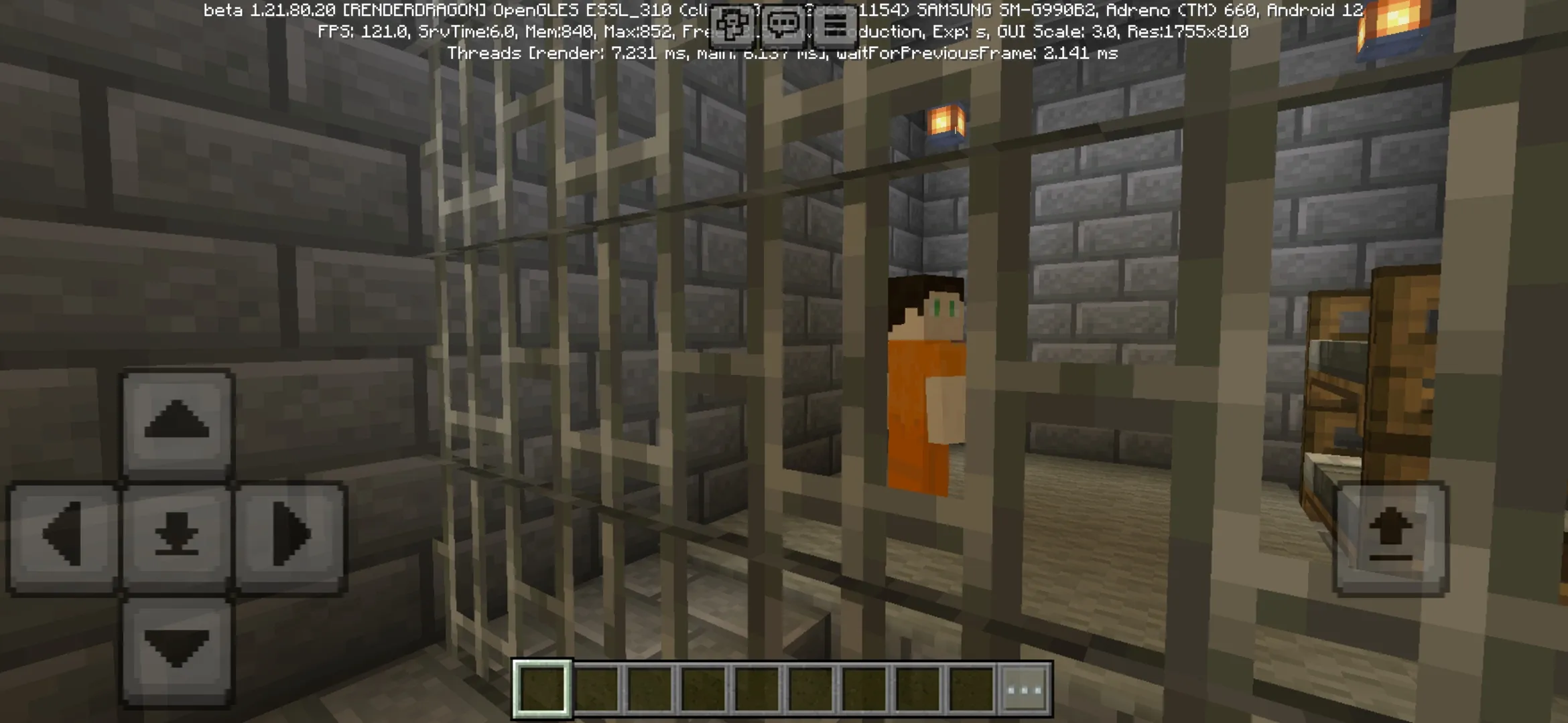 Prisoner from Escape from the Prison Map for Minecraft PE