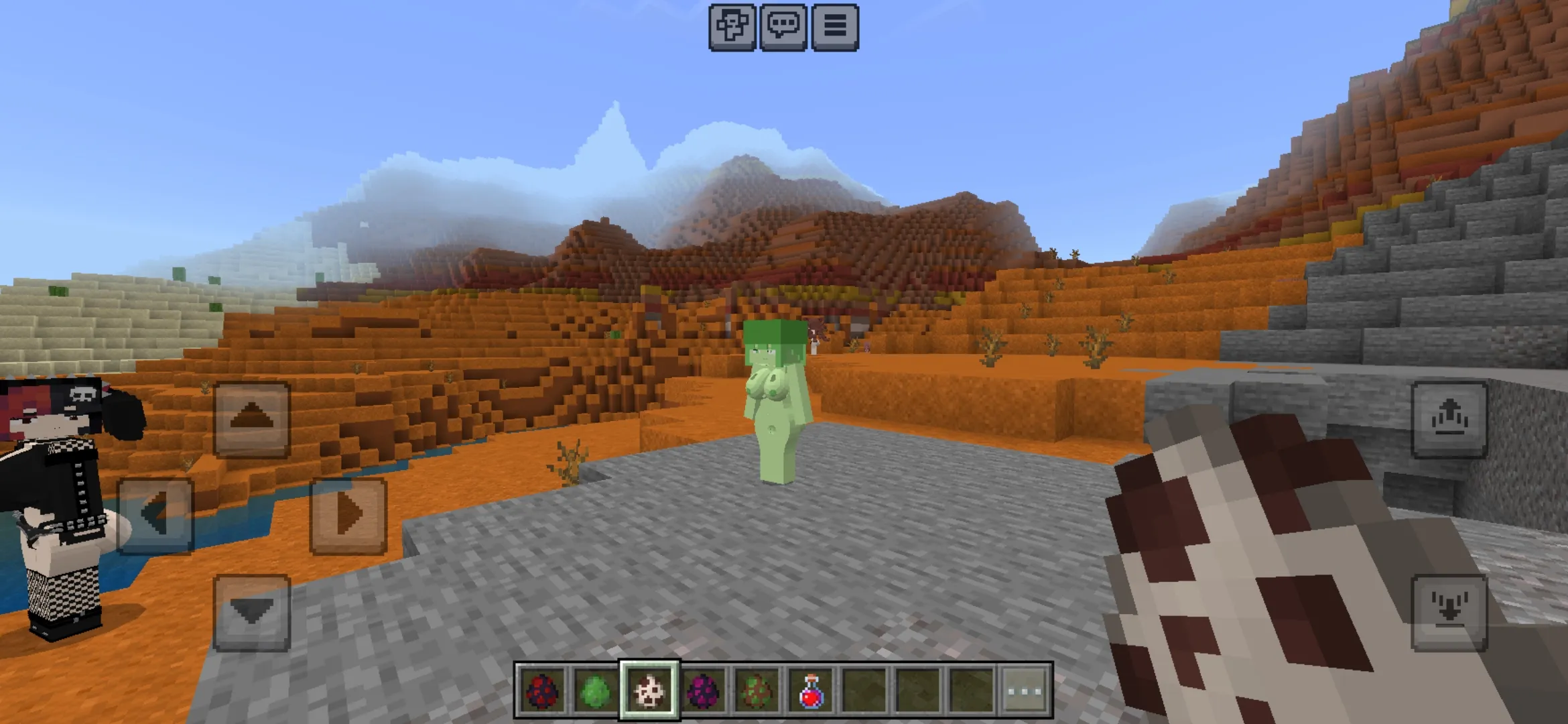 Slime Girl from Adults Mod for Minecraft PE