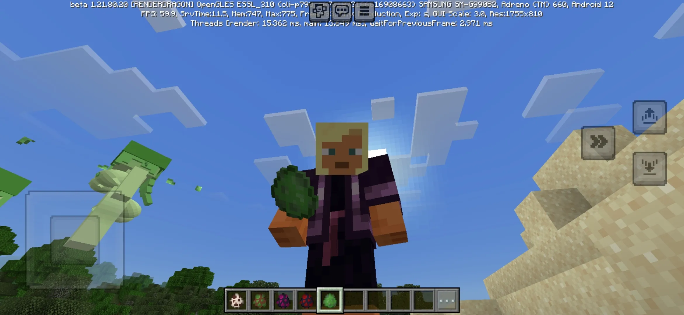 Spawn from Slime Girl Mod for Minecraft PE
