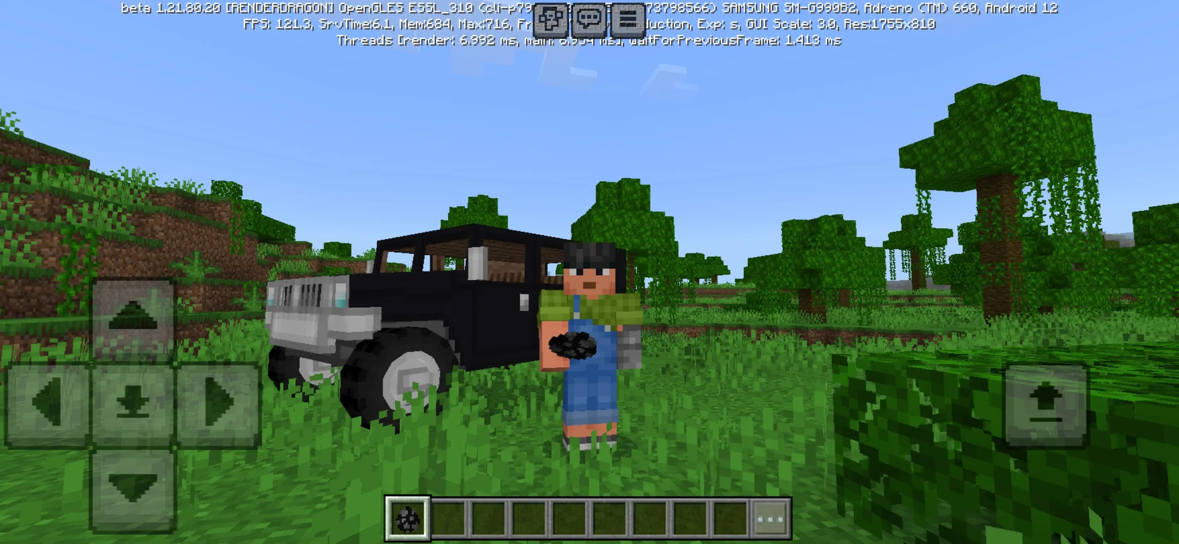 Spawn from US Army Car Mod for Minecraft PE