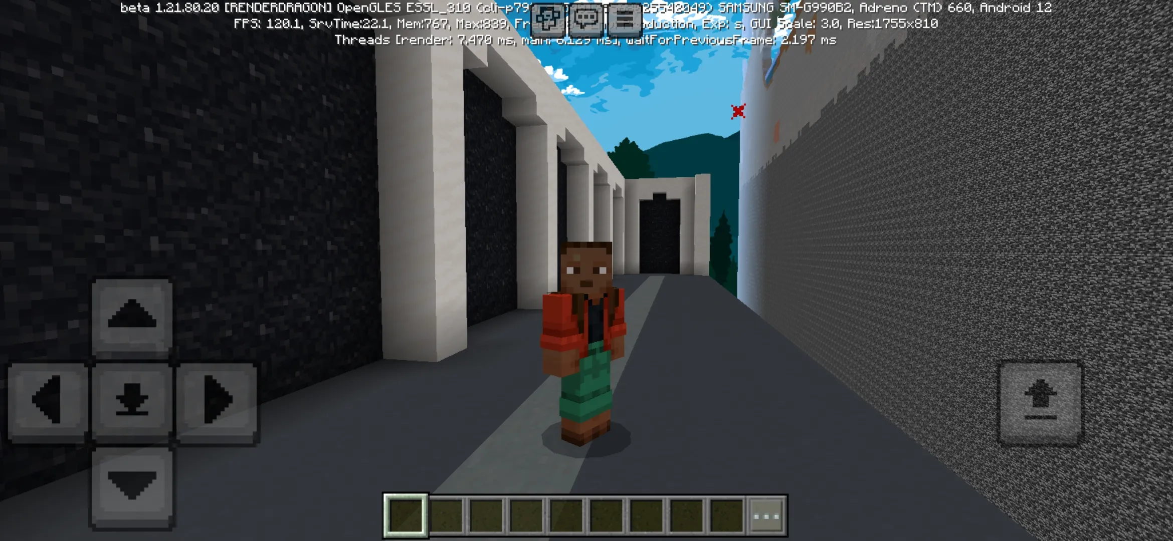 Start from 2D Survival Map for Minecraft PE