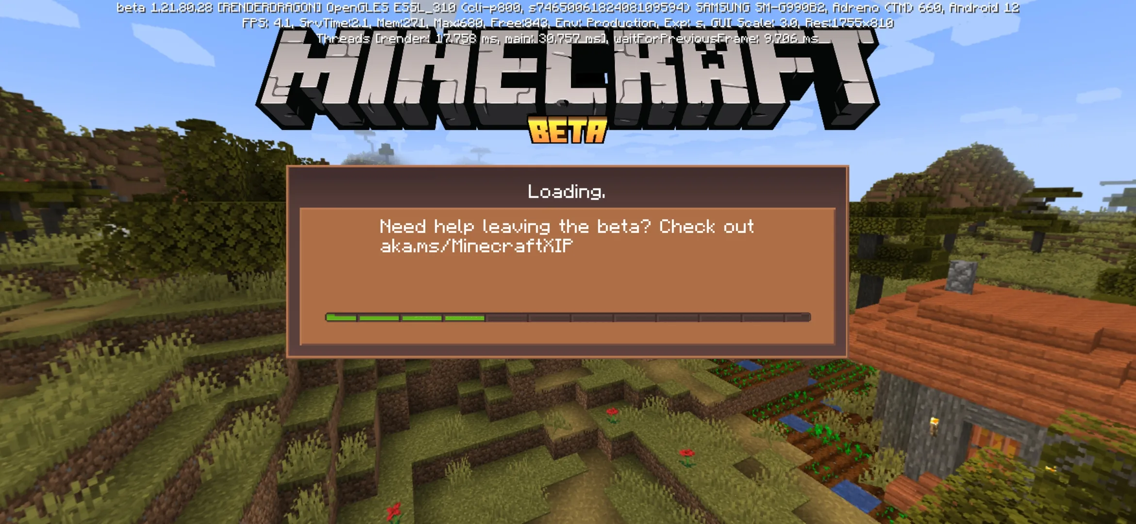 Start from Realism Mod for Minecraft PE