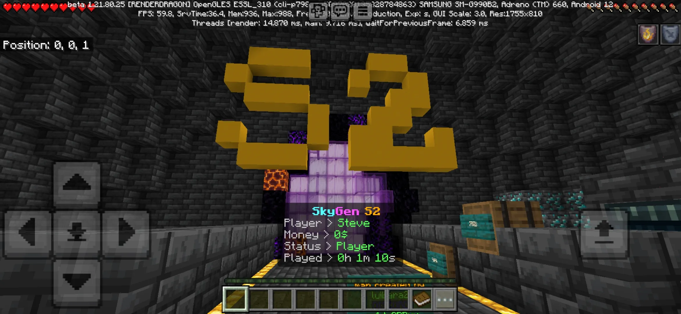 Start from SkyGen S2 Map for Minecraft PE