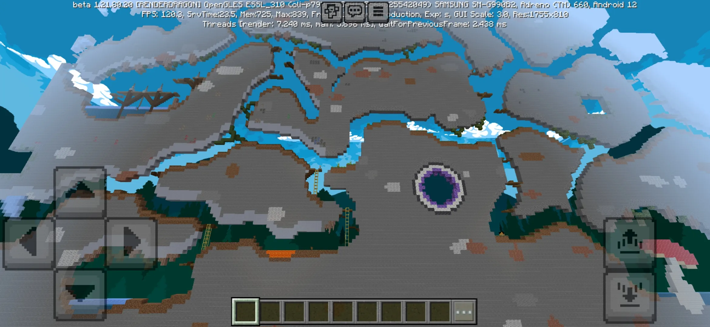 Territory from 2D Survival Map for Minecraft PE