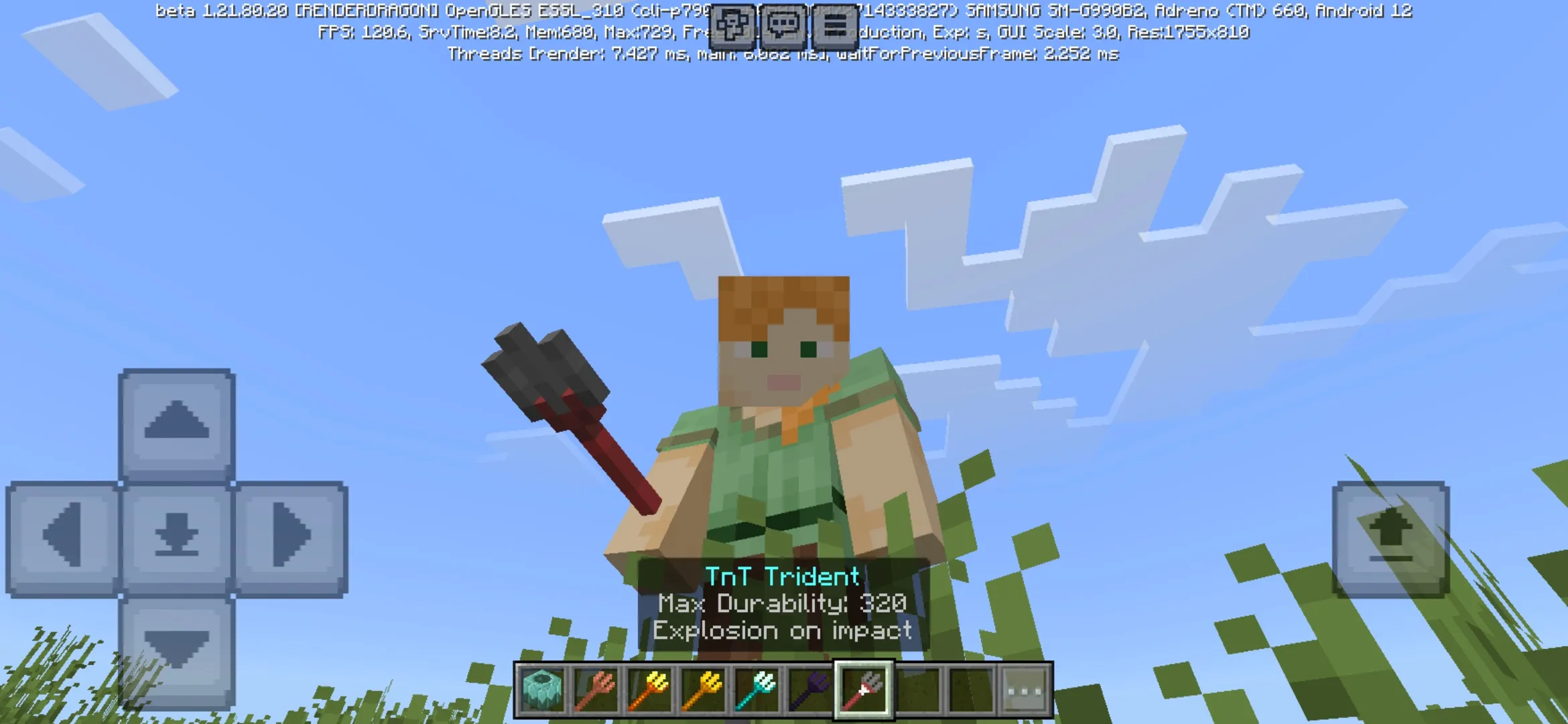 TNT from New Tridents Mod for Minecraft PE