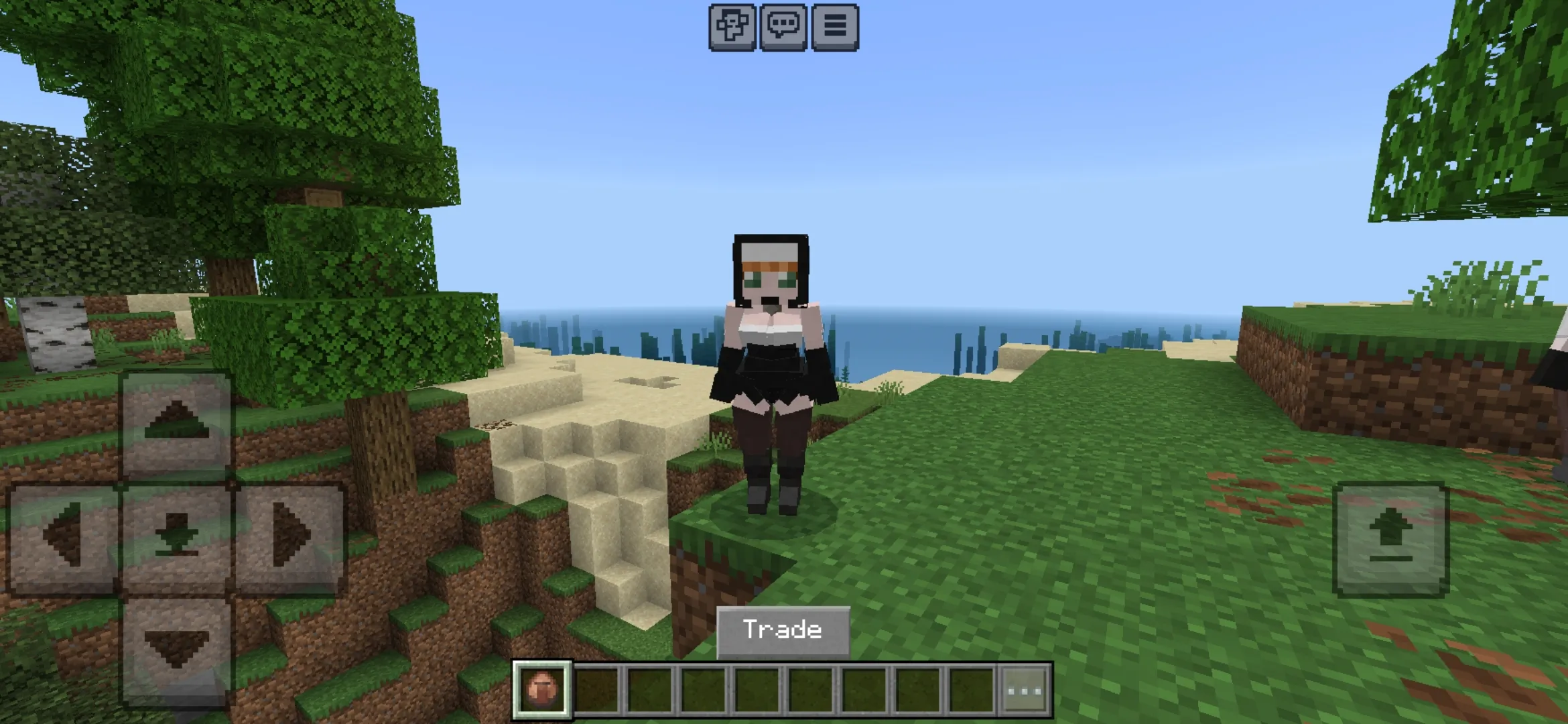 Trade from Village Girls Mod for Minecraft PE
