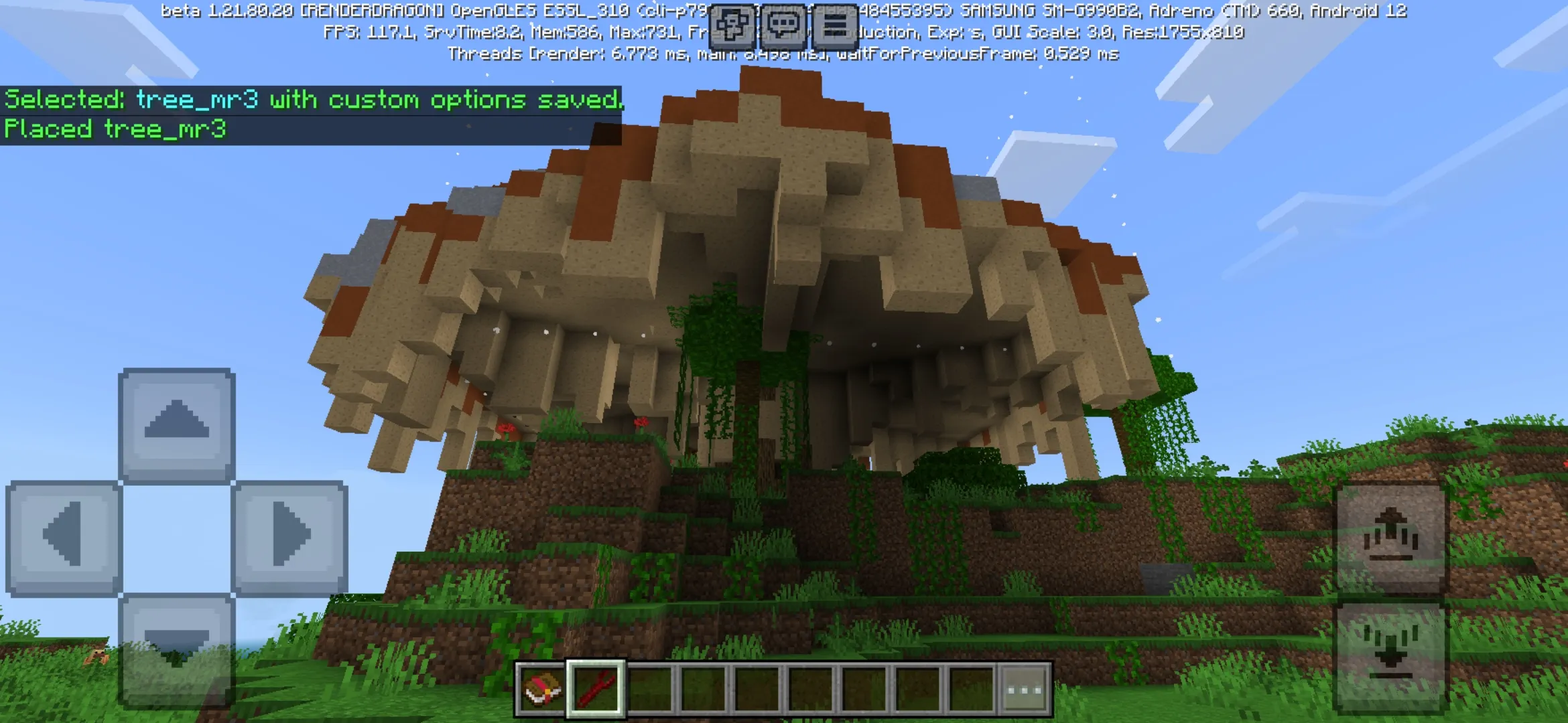 Tree from Instant Structures Mod for Minecraft PE