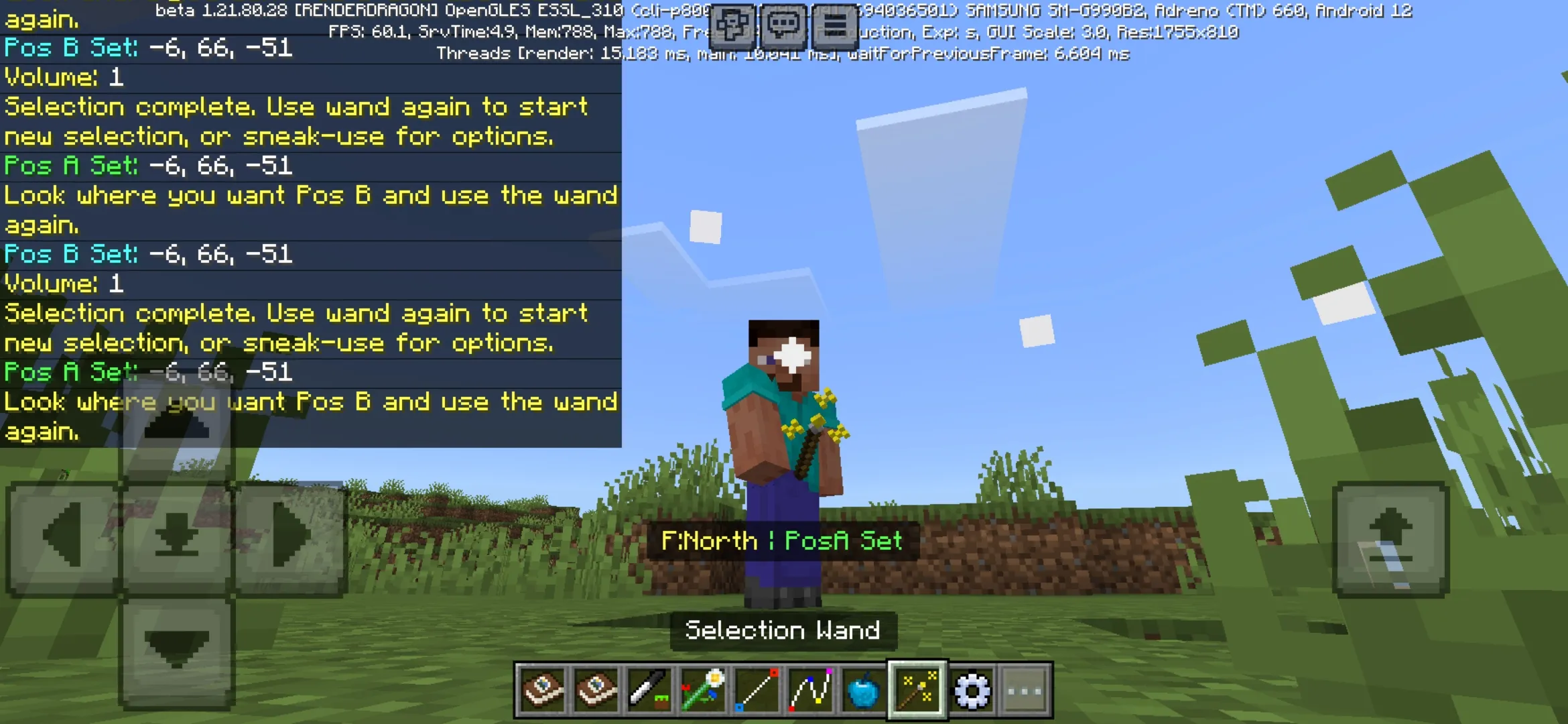 Wand from WorldEdit Mod for Minecraft PE