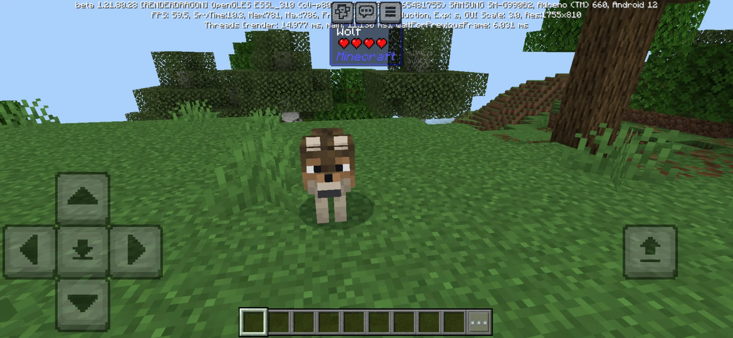 Wolf from WAIO Mod for Minecraft PE