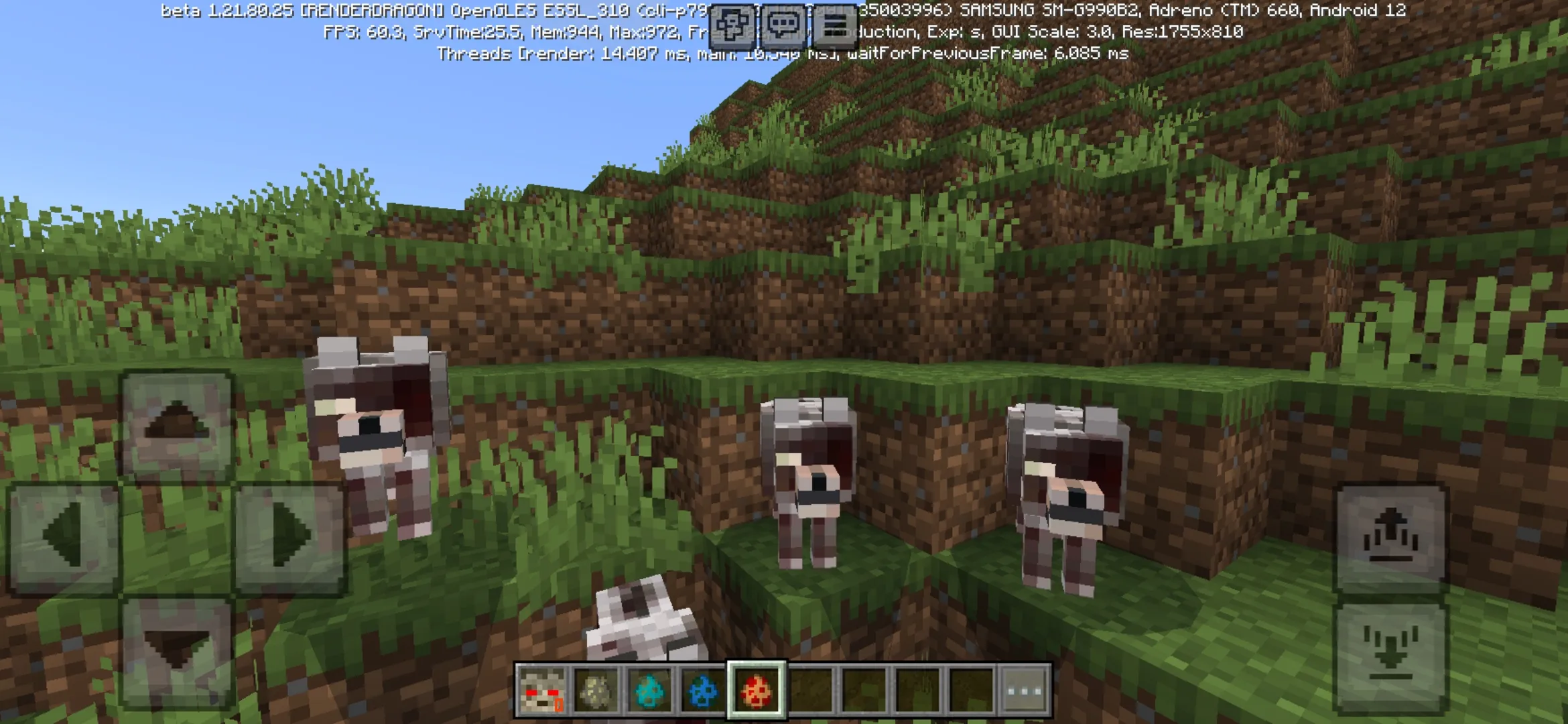 Wolves from Zombie Crisis Mod for Minecraft PE