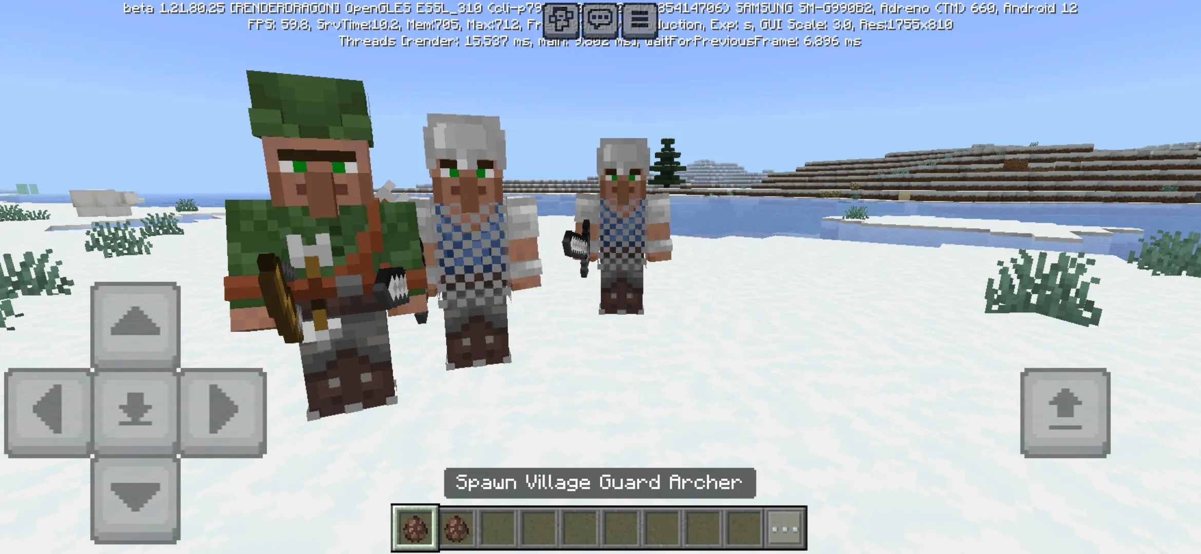 Archer from Guard Villagers Mod for Minecraft PE