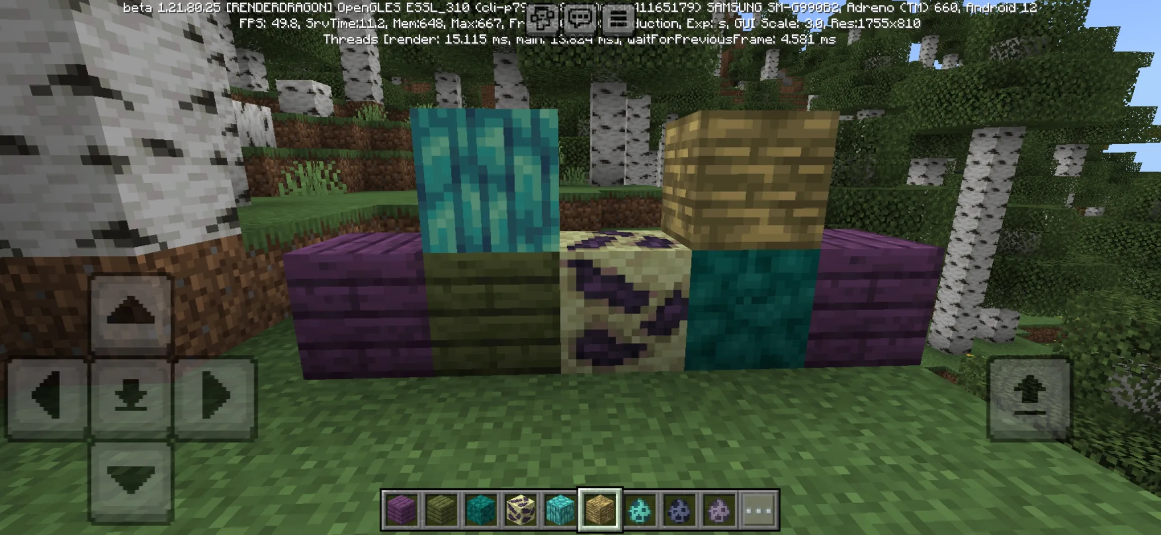 Blocks from Endless Void Mod for Minecraft PE