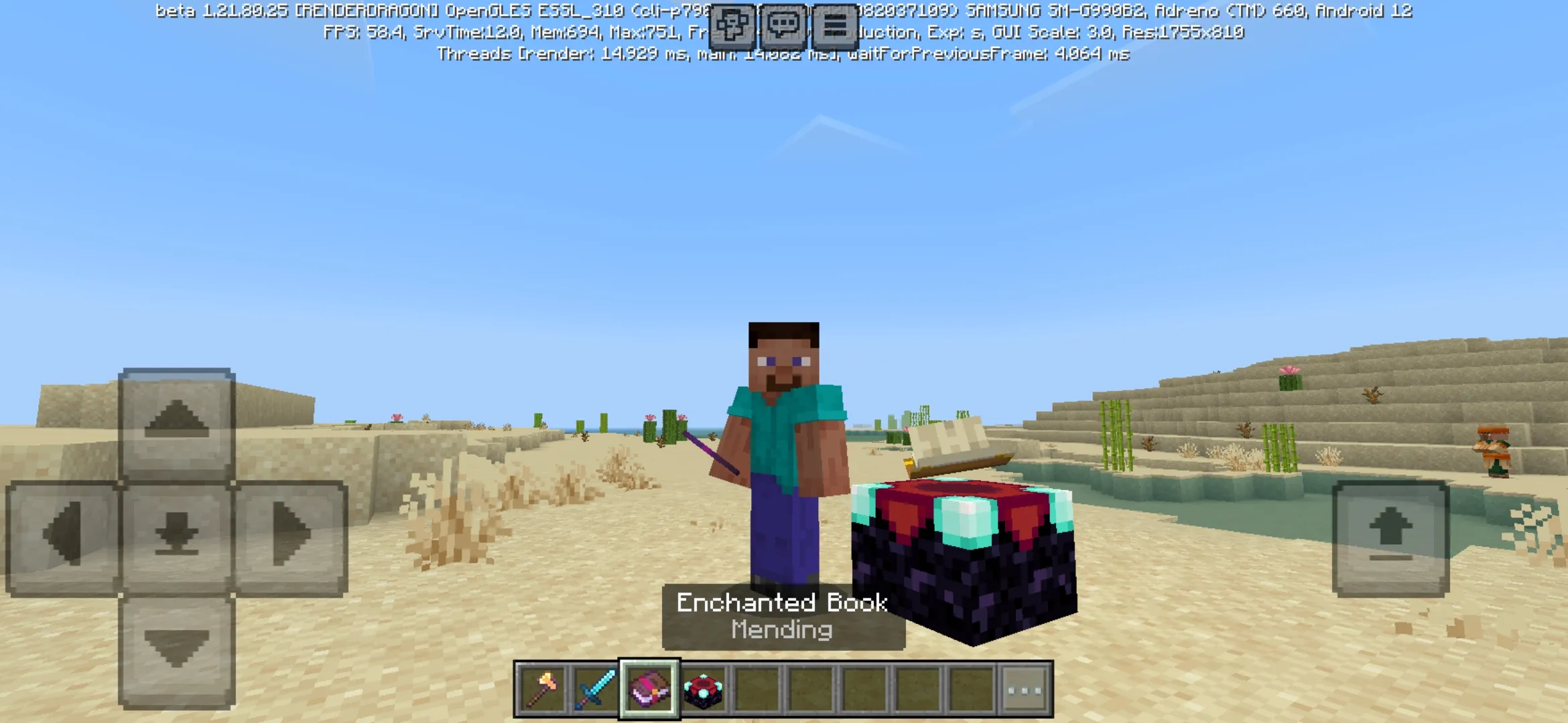 Book from Mending Mod for Minecraft PE