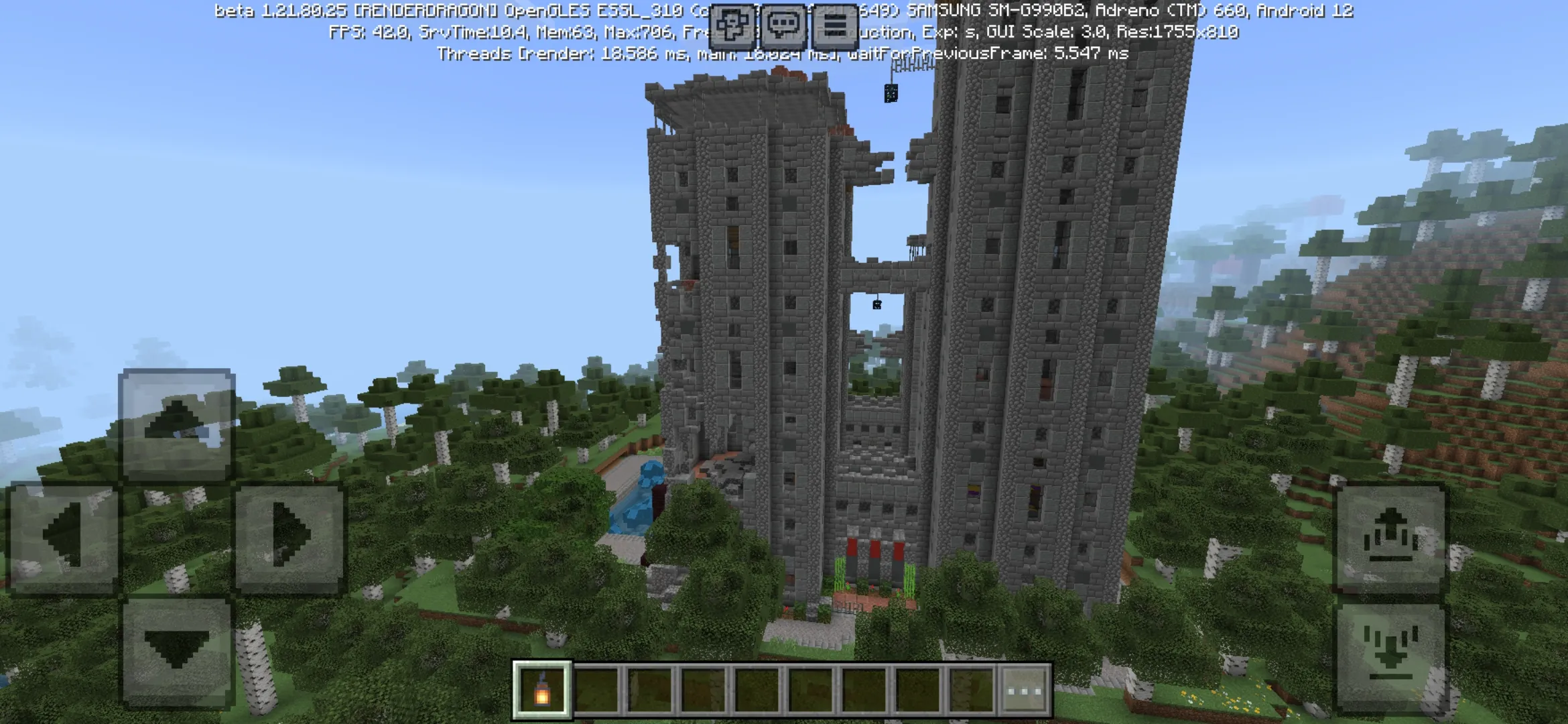 Building from Recurrent Complex Mod for Minecraft PE