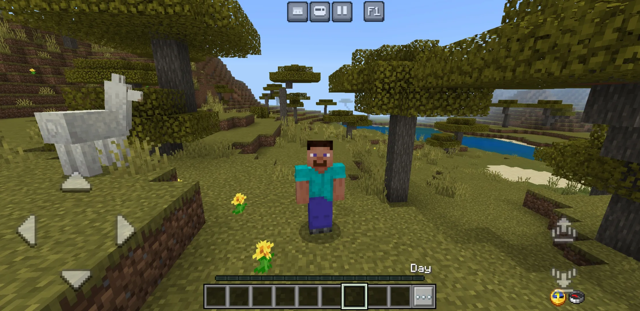 Buttons from Hud Plus Texture Pack for Minecraft PE