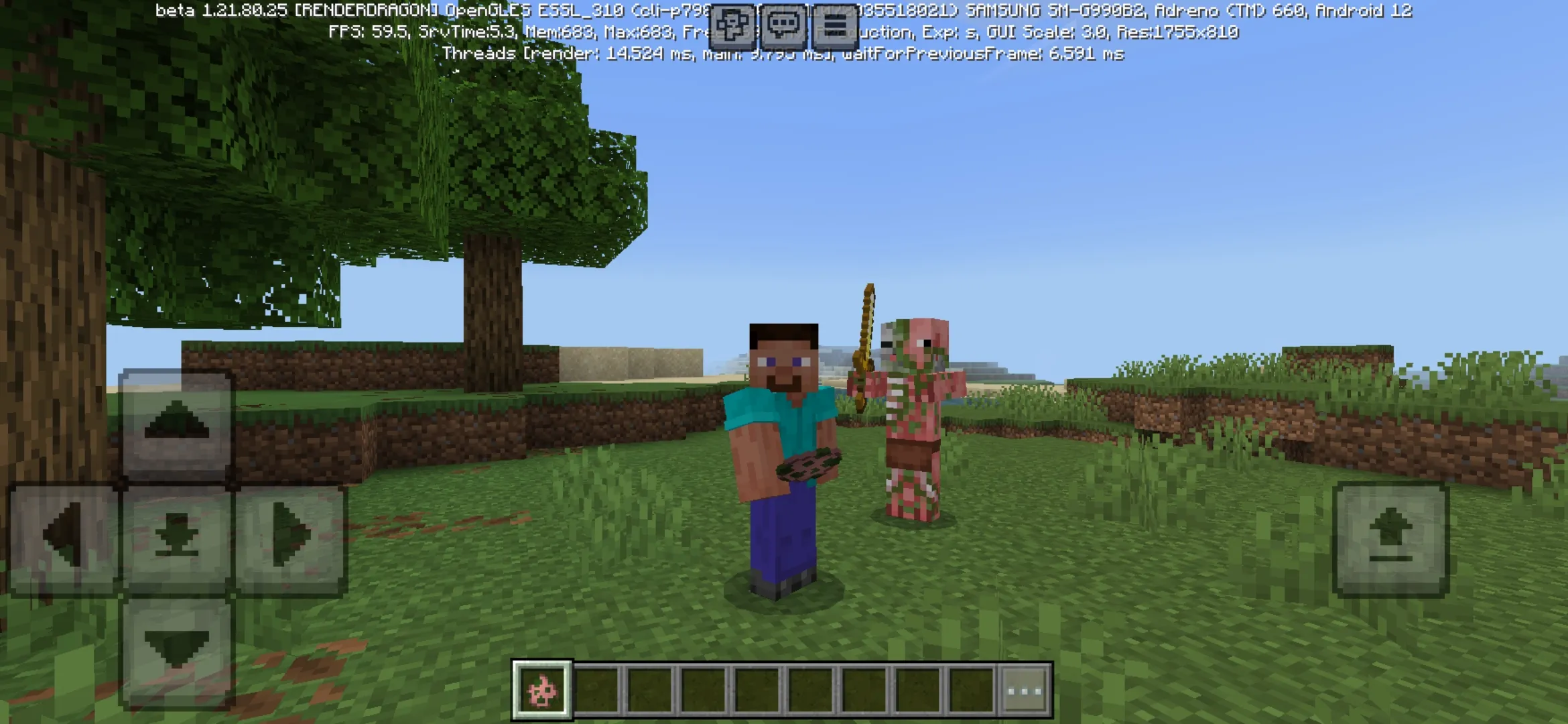 Careful from Pigmans Texture Pack for Minecraft PE