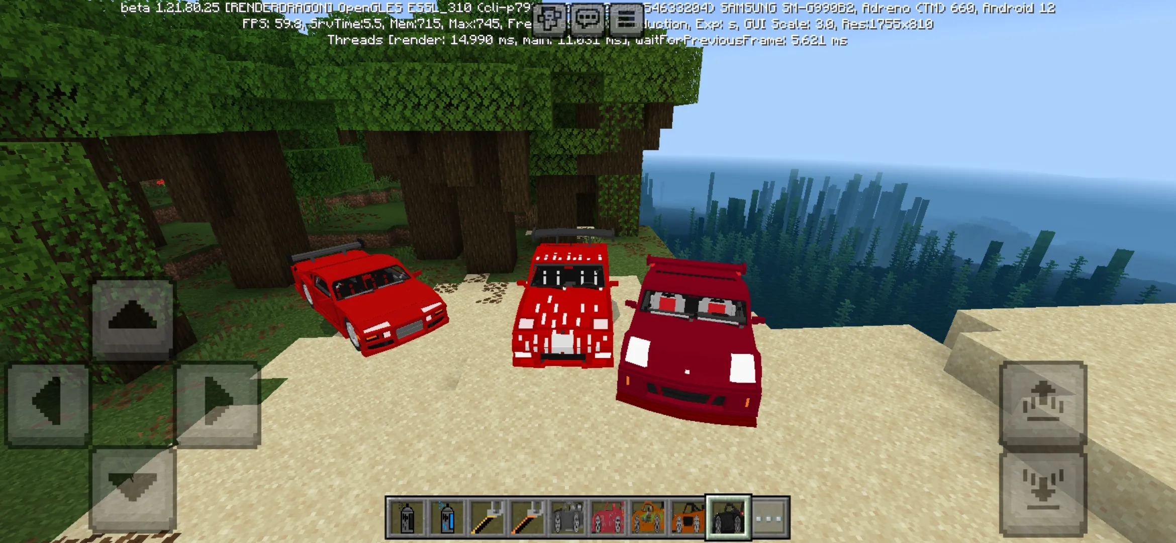 Cars from Fast and Furious Mod for Minecraft PE